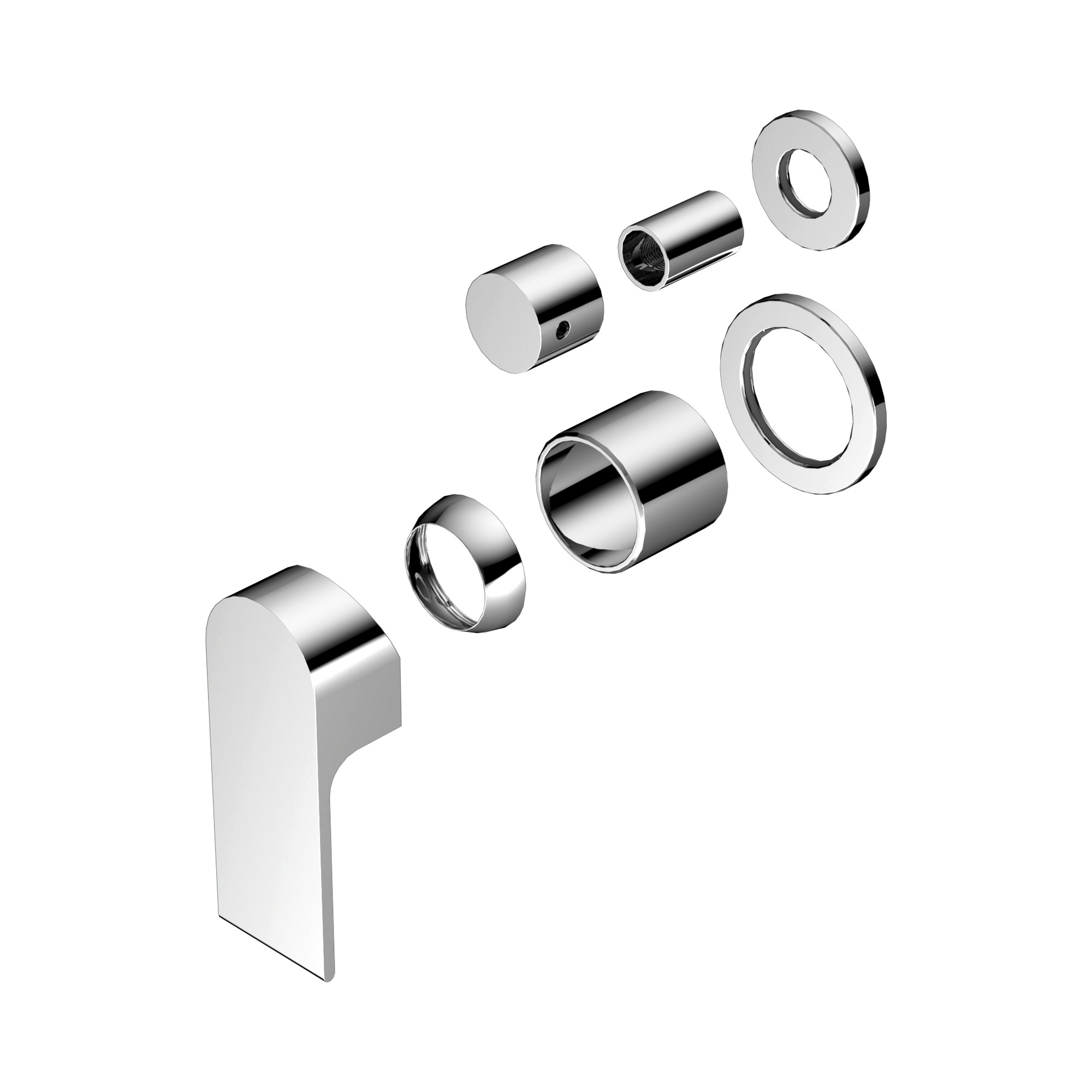 NR321511 GTCH Bianca Shower Mixer With Divertor Separate Back Plate Trim Kits Only Chrome image 1