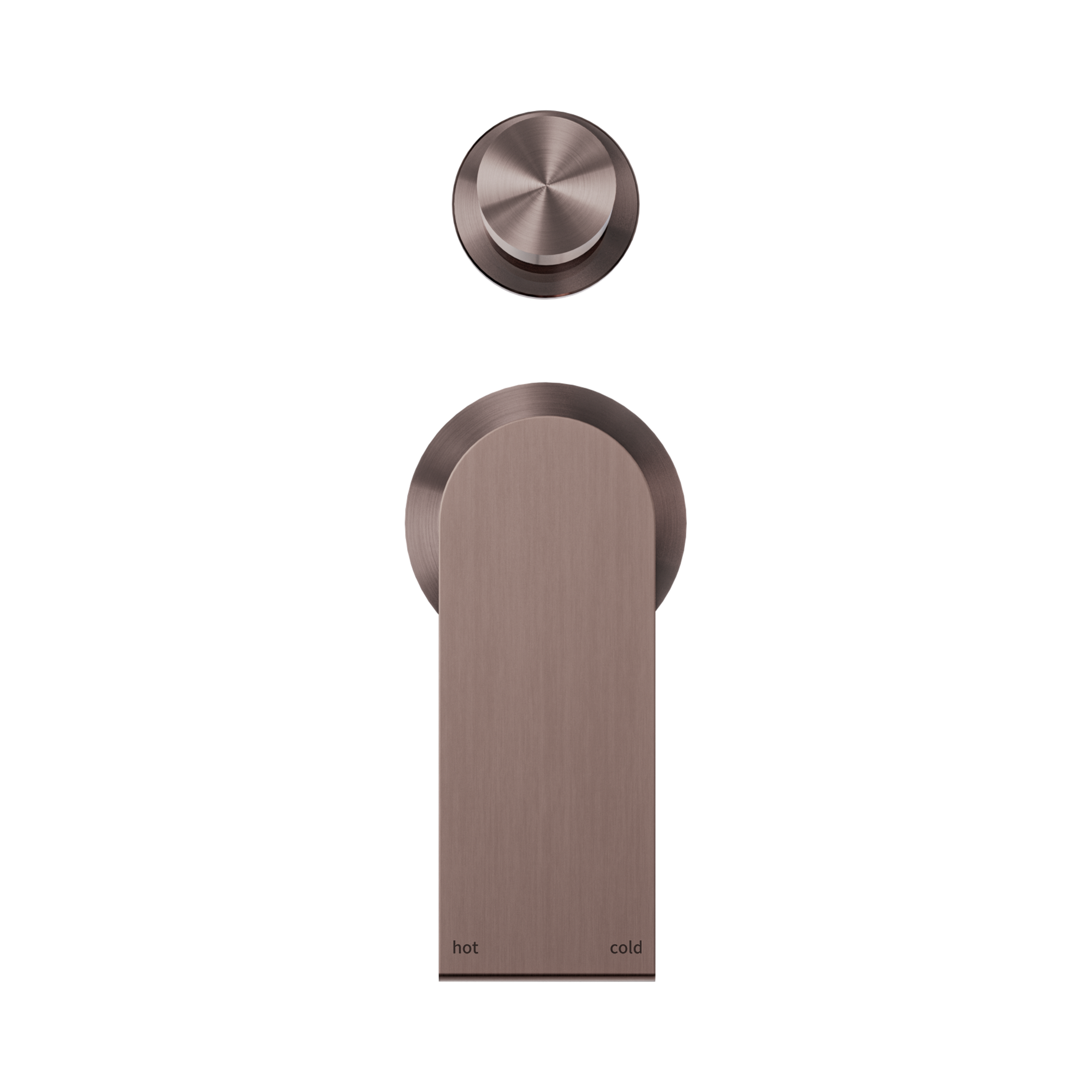 NR321511g BZ Bianca Shower Mixer With Divertor Separate Back Plate Brushed Bronze image 3