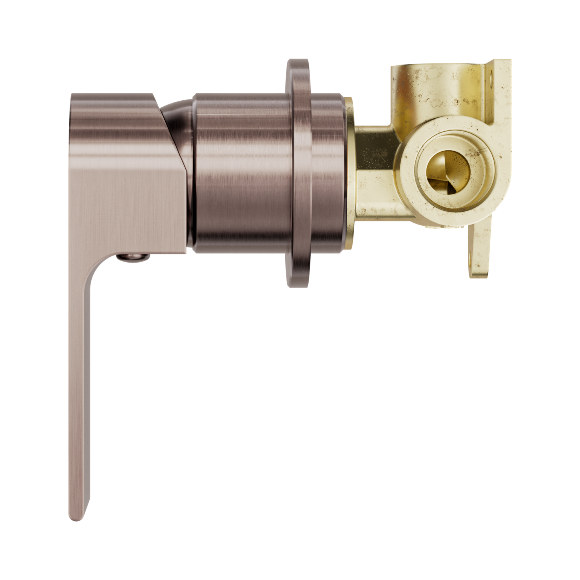 NR321511h BZ Bianca Shower Mixer 60mm Plate Brushed Bronze image 2