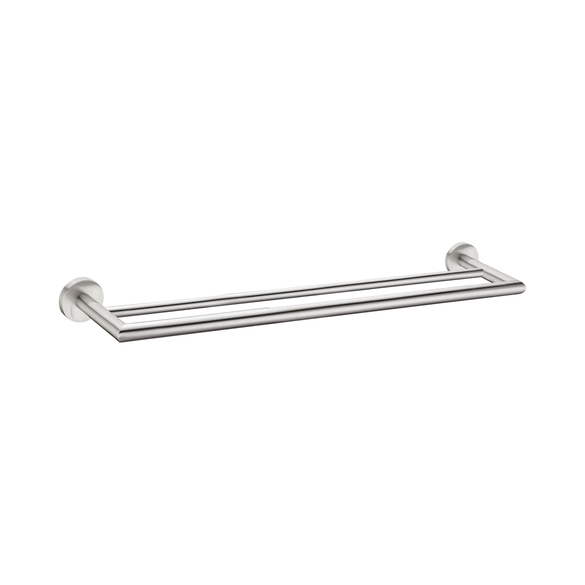 NR3630d BN Dolce Double Towel Rail 700mm Brushed Nickel image 1