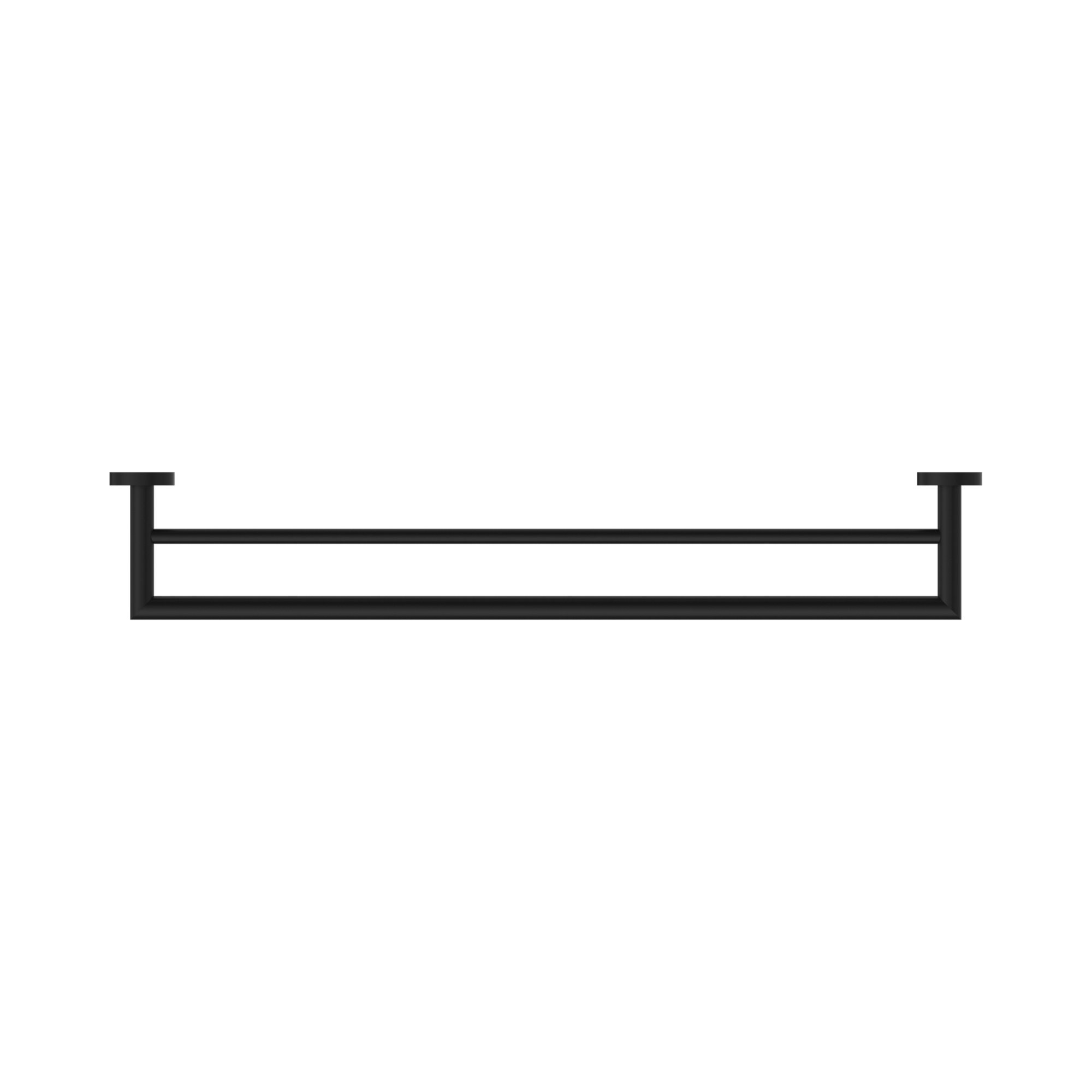 NR3630d MB Dolce Double Towel Rail 700mm Matte Black image 3