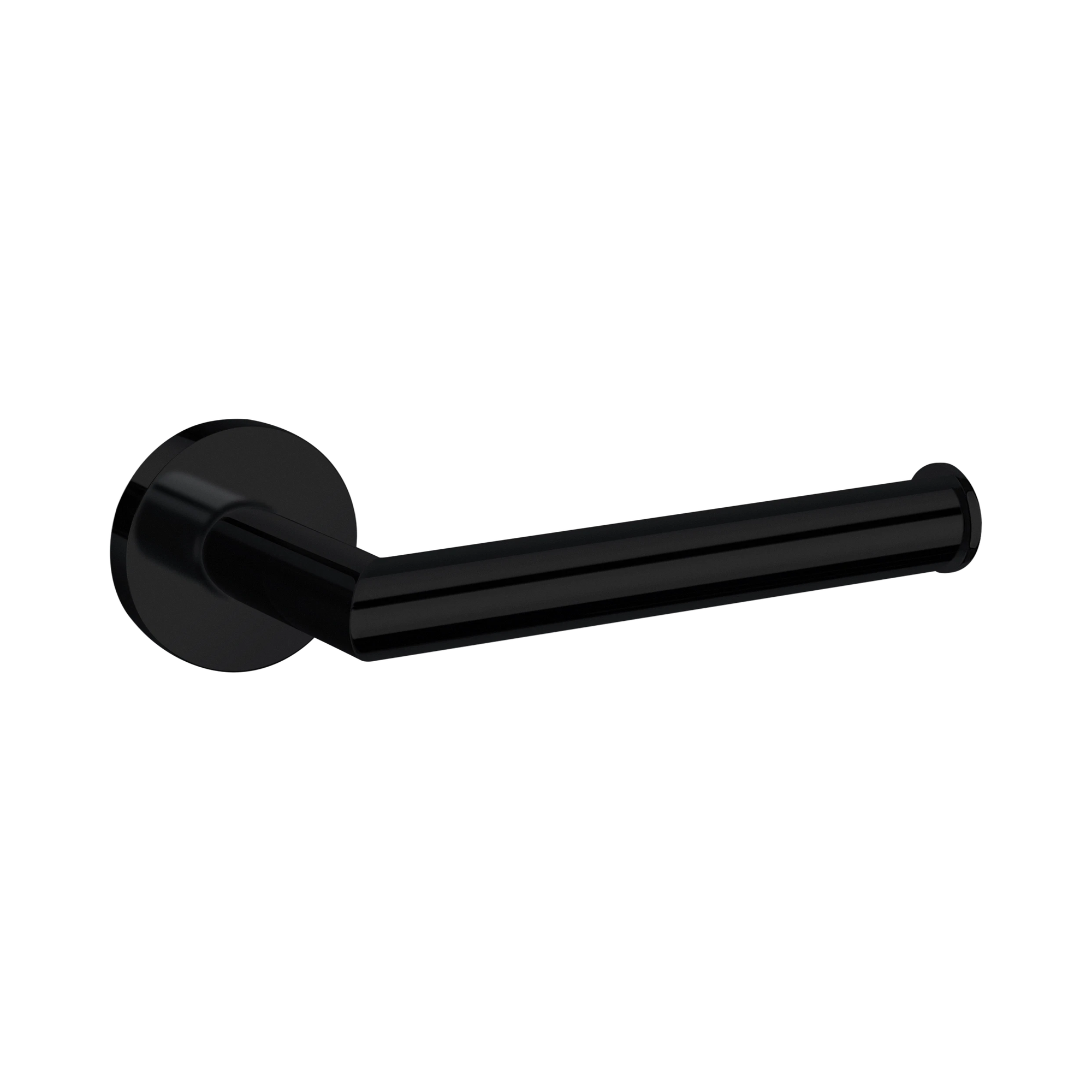 NR3686w MB Dolce Toilet Roll Holder Matte Black image 1