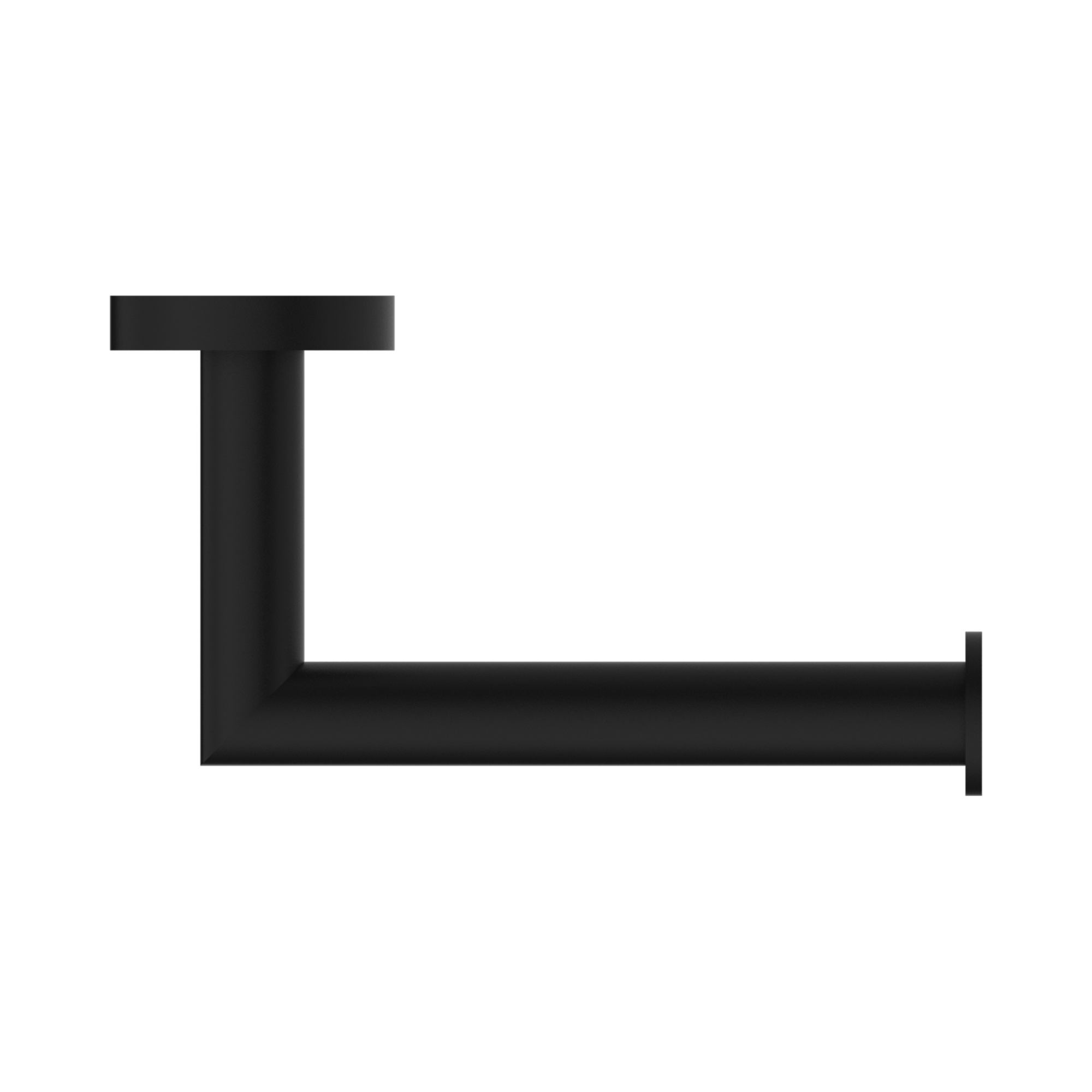 NR3686w MB Dolce Toilet Roll Holder Matte Black image 3