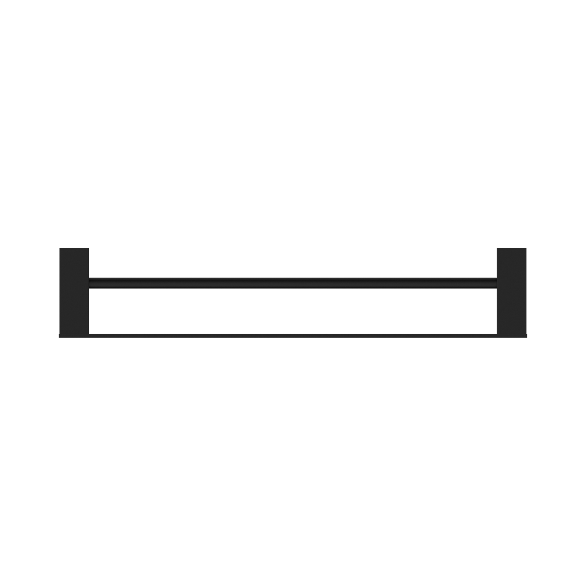 NR4624d MB Celia Double Towel Rail 600mm Matte Black image 3