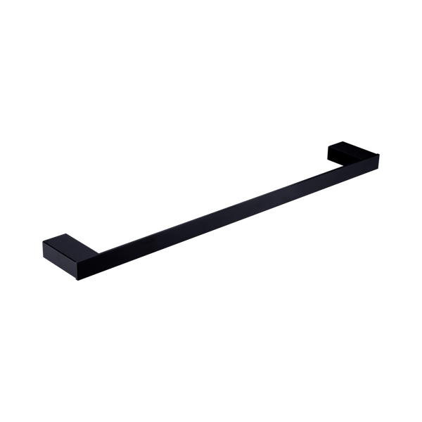 NR4630 MB Celia Single Towel Rail 800mm Matte Black Thumb