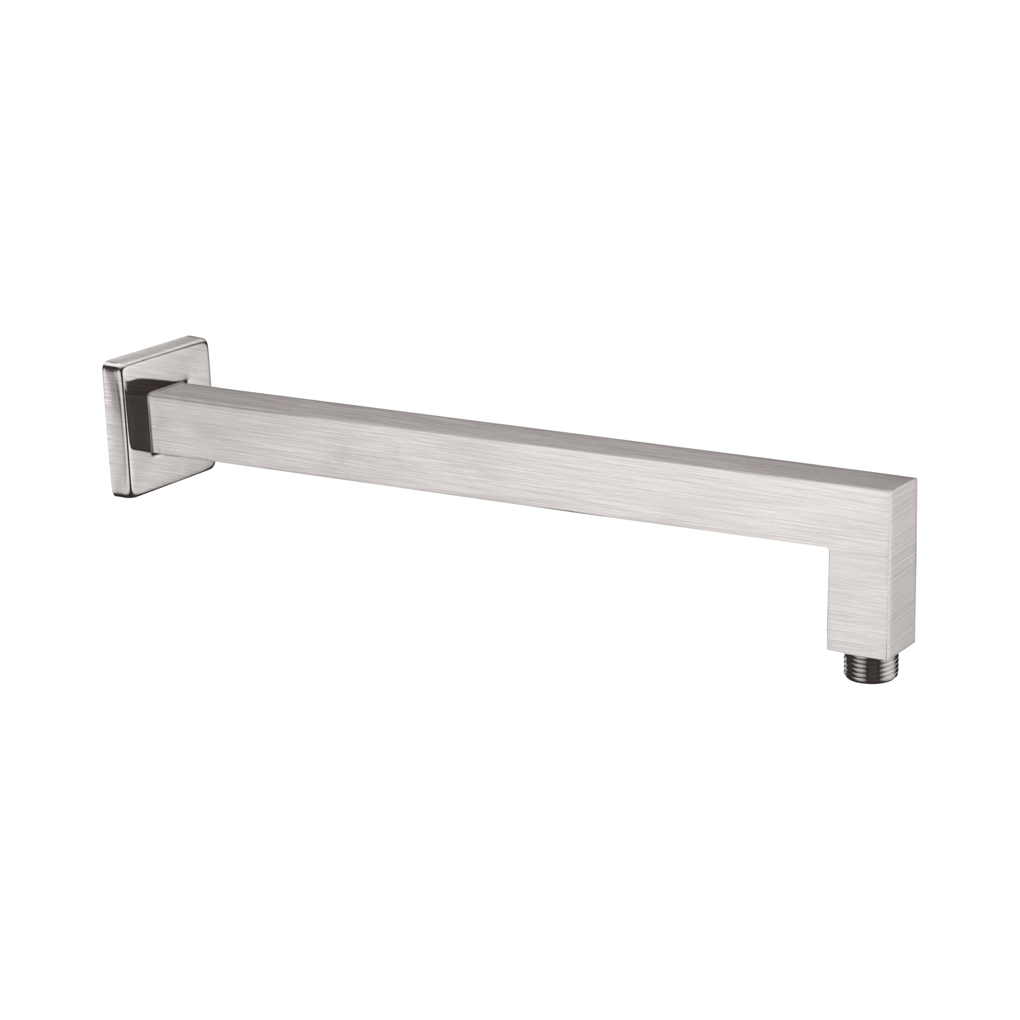 NR501 BN Square Shower Arm Brushed Nickel image 1