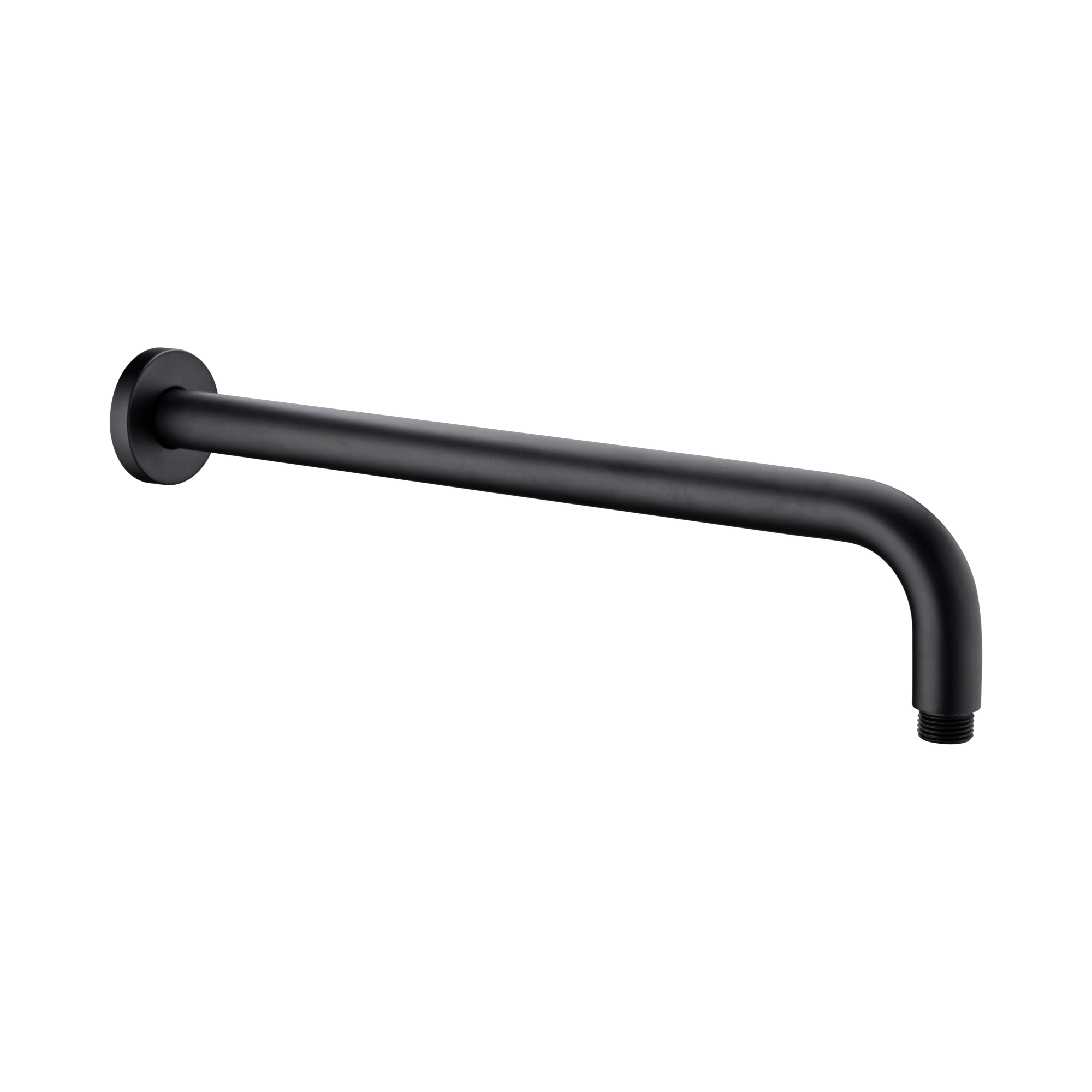 NR502 MB Round Shower Arm 330mm Length Matte Black image 1