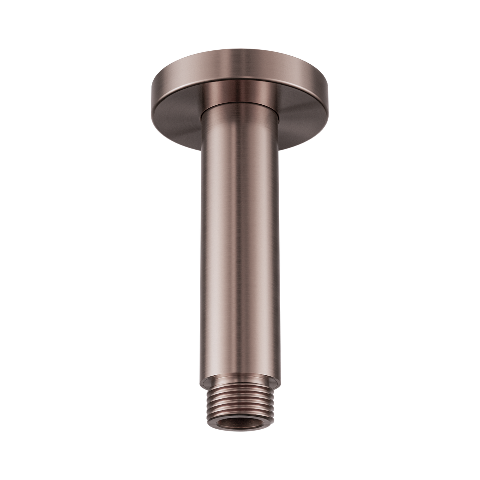 NR503100 BZ Round Ceiling Arm 100mm Length Brushed Bronze image 1
