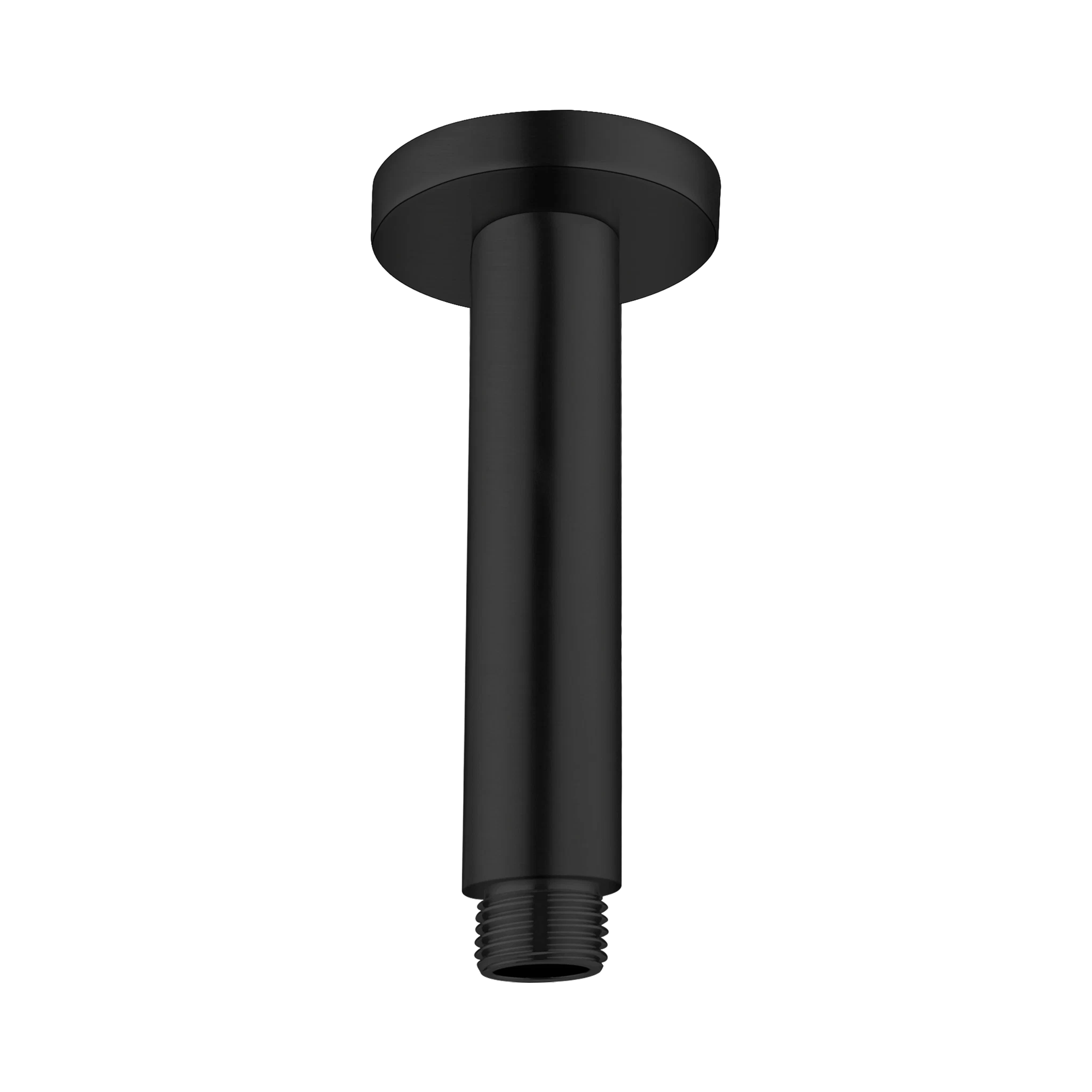 NR503100 MB Round Ceiling Arm 100mm Length Matte Black image 1