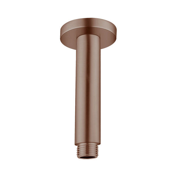 NR503150 BZ Round Ceiling Arm 150mm Length Brushed Bronze Thumb