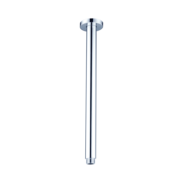 NR503450 CH Round Ceiling Arm 450mm Length Chrome Thumb