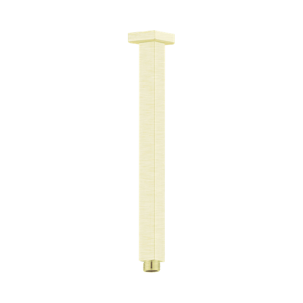 NR504300 BG Square Ceiling Arm 300mm Length Brushed Gold Thumb