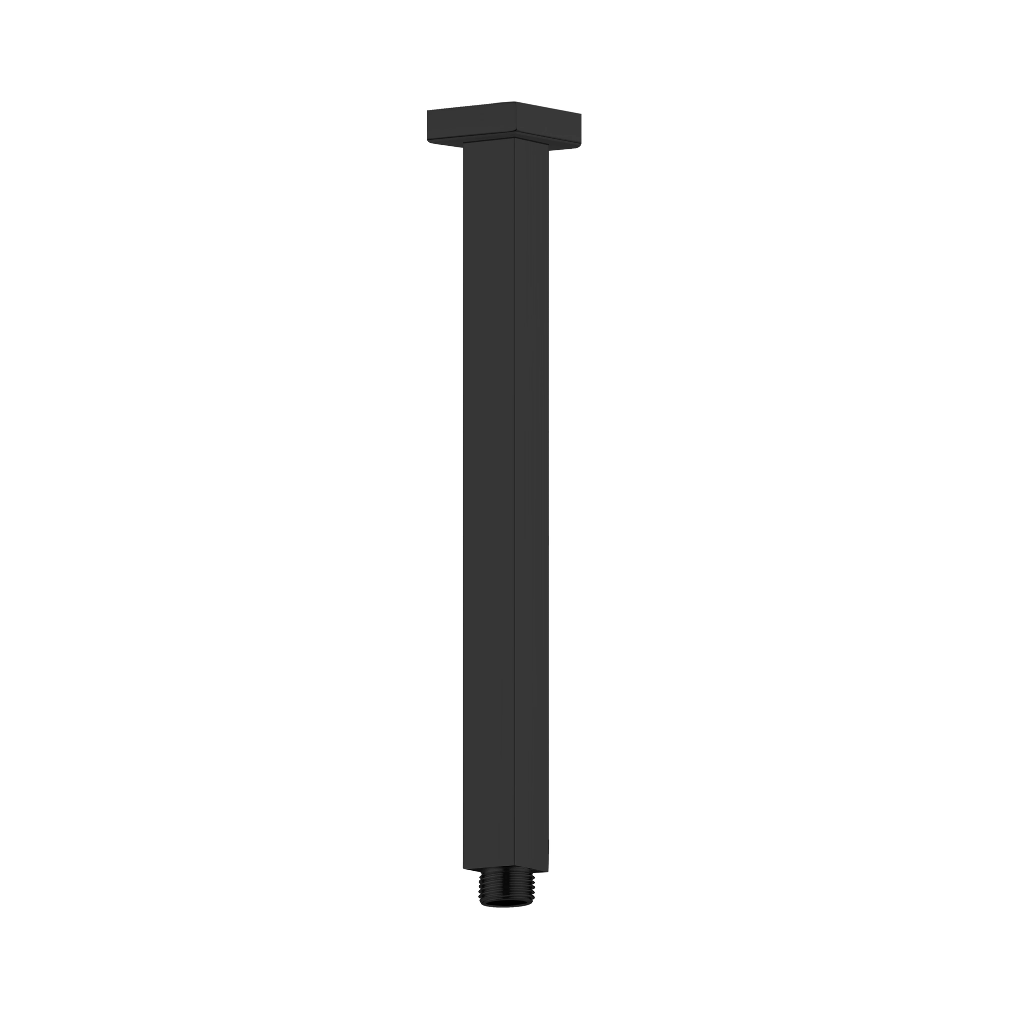 NR504450 MB Square Ceiling Arm 450mm Length Matte Black image 1