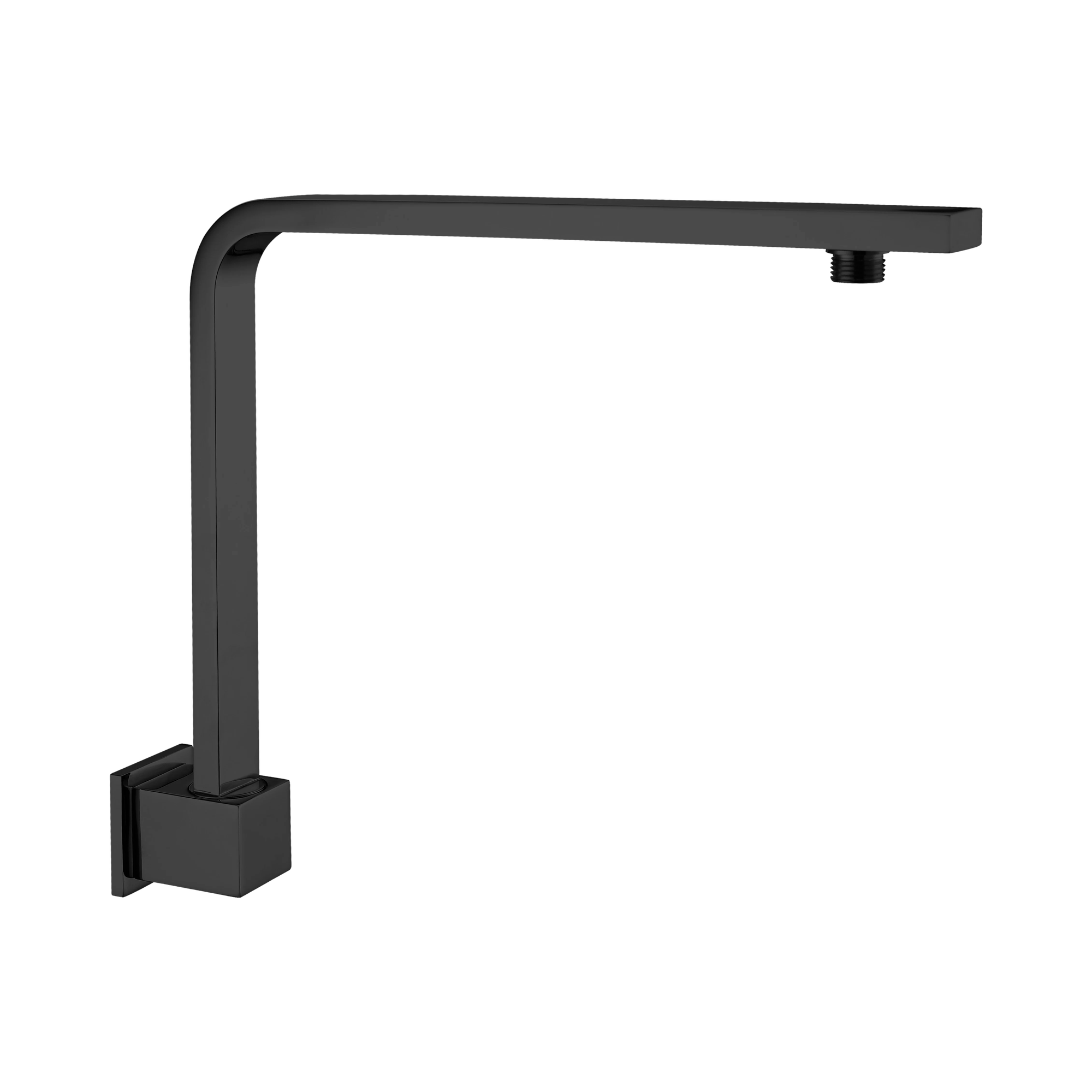 NR505 MB Square Swivel Shower Arm Matte Black image 1