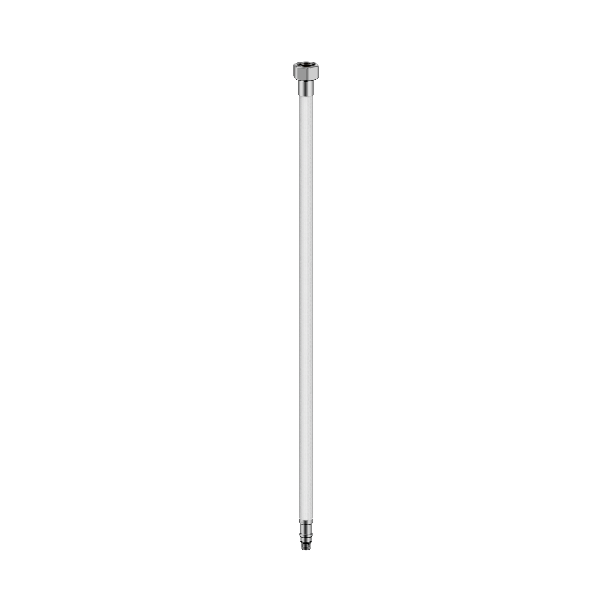 NR506042 CH Premium Flexible Mixer Tap Hose Pair Chrome image 1