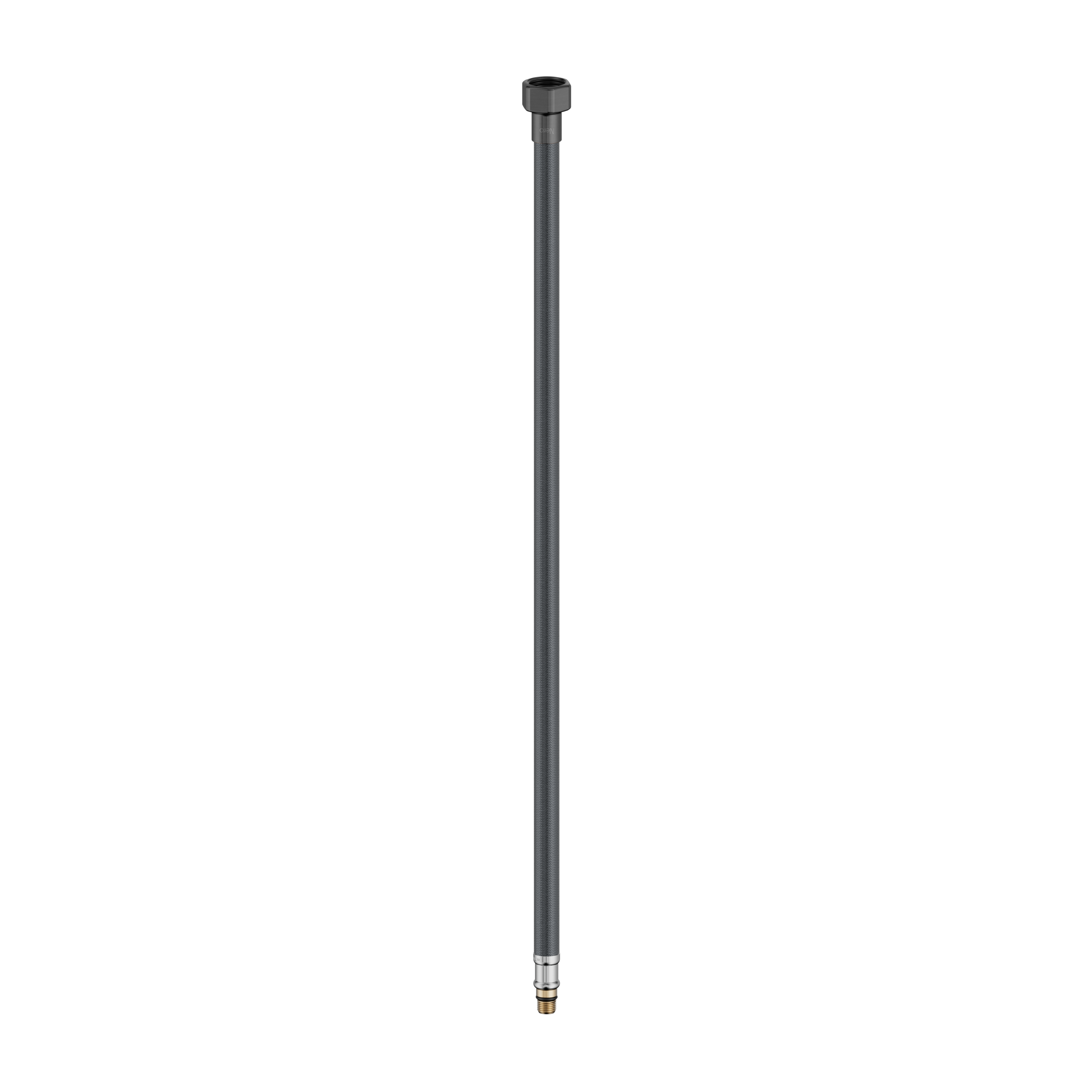 NR506042 GM Premium Flexible Mixer Tap Hose Pair Gun Metal image 1
