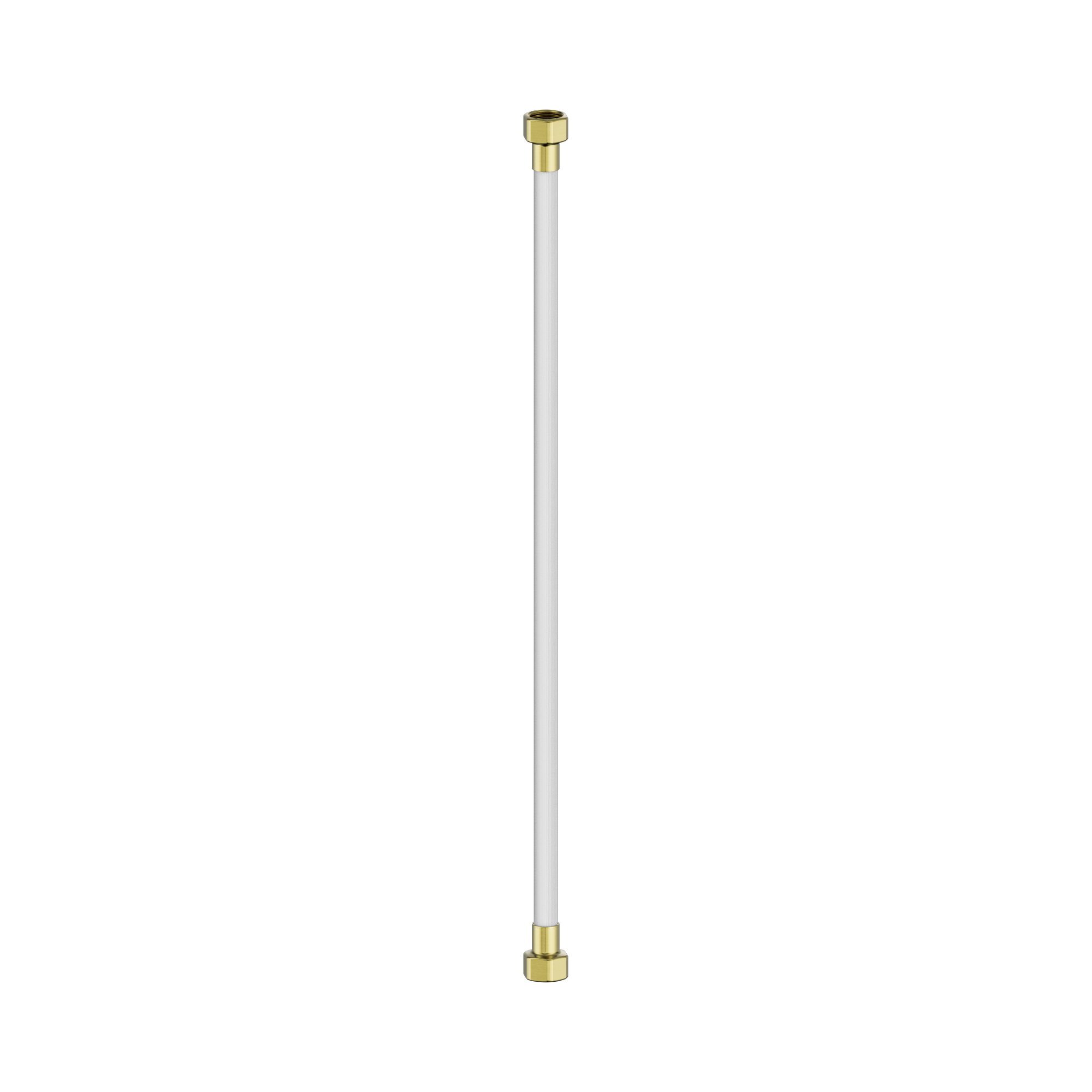 NR506043 BG 500mm Premium G1 2 Female Flexible Water Connector Hose Brushed Gold image 1