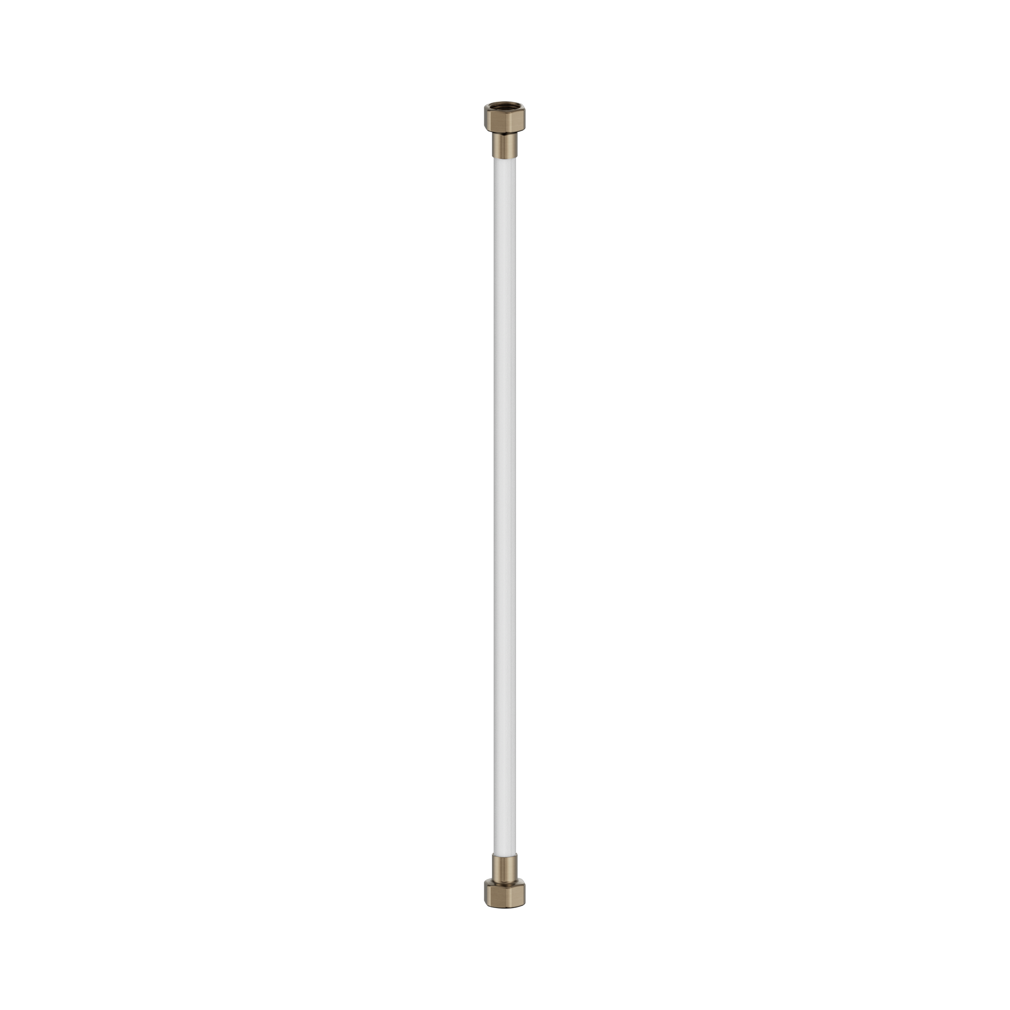 NR506043 BZ 500mm Premium G1 2 Female Flexible Water Connector Hose Brushed Bronze image 1