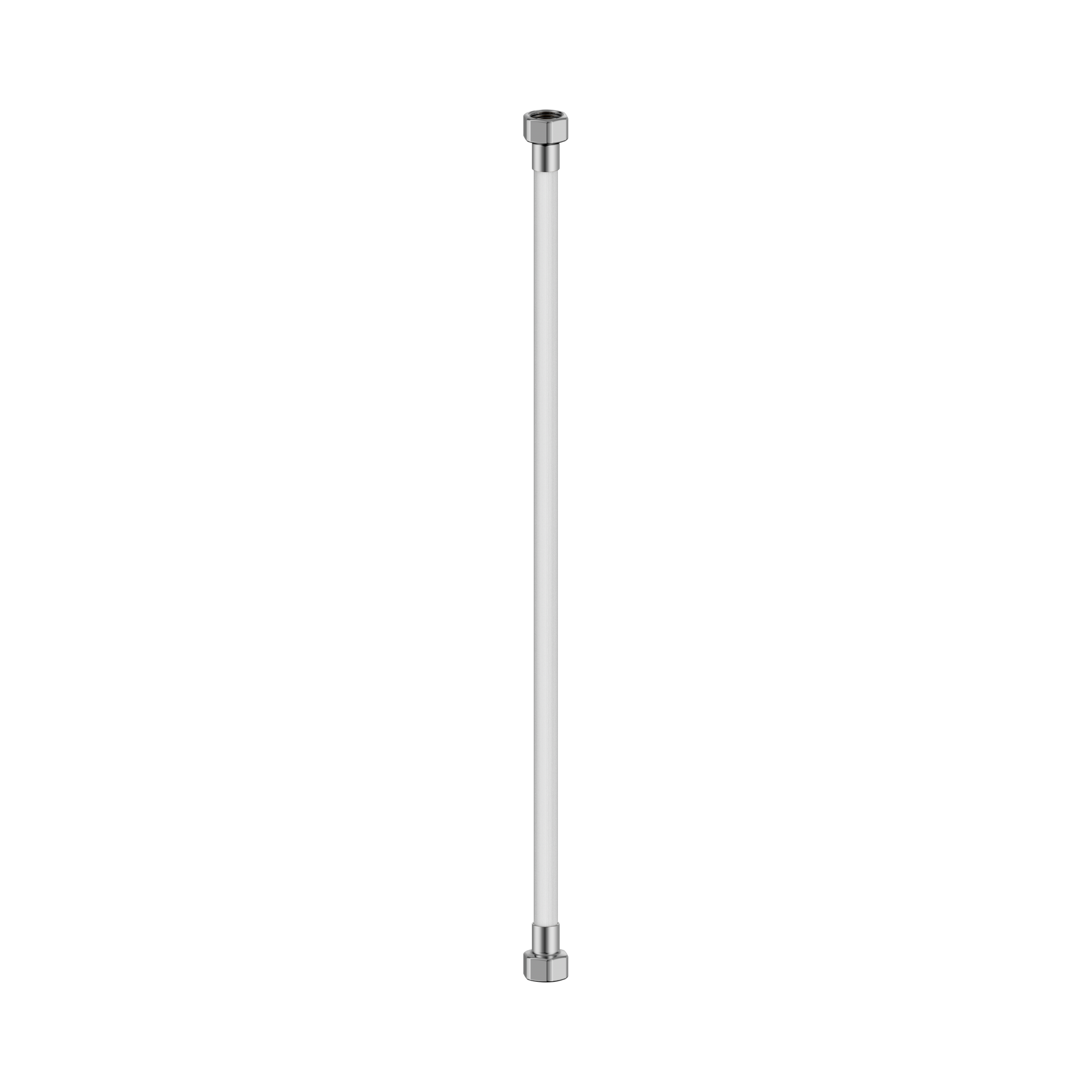 NR506043 CH 500mm Premium G1 2 Female Flexible Water Connector Hose Chrome image 1