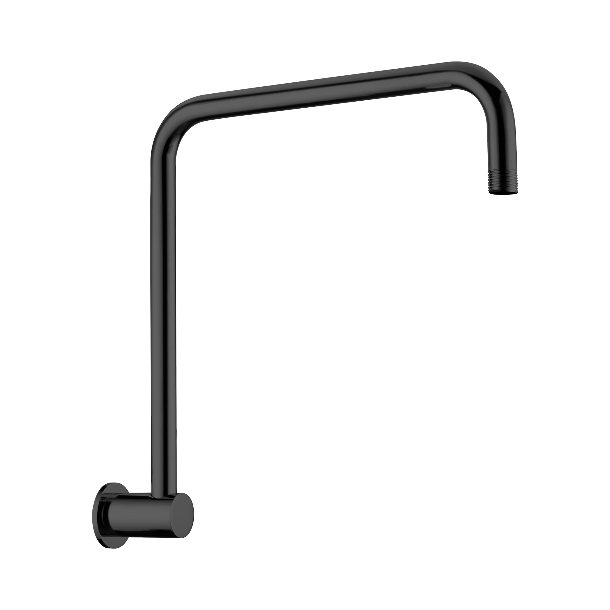 NR506 MB Round Swivel Shower Arm Matte Black image 1