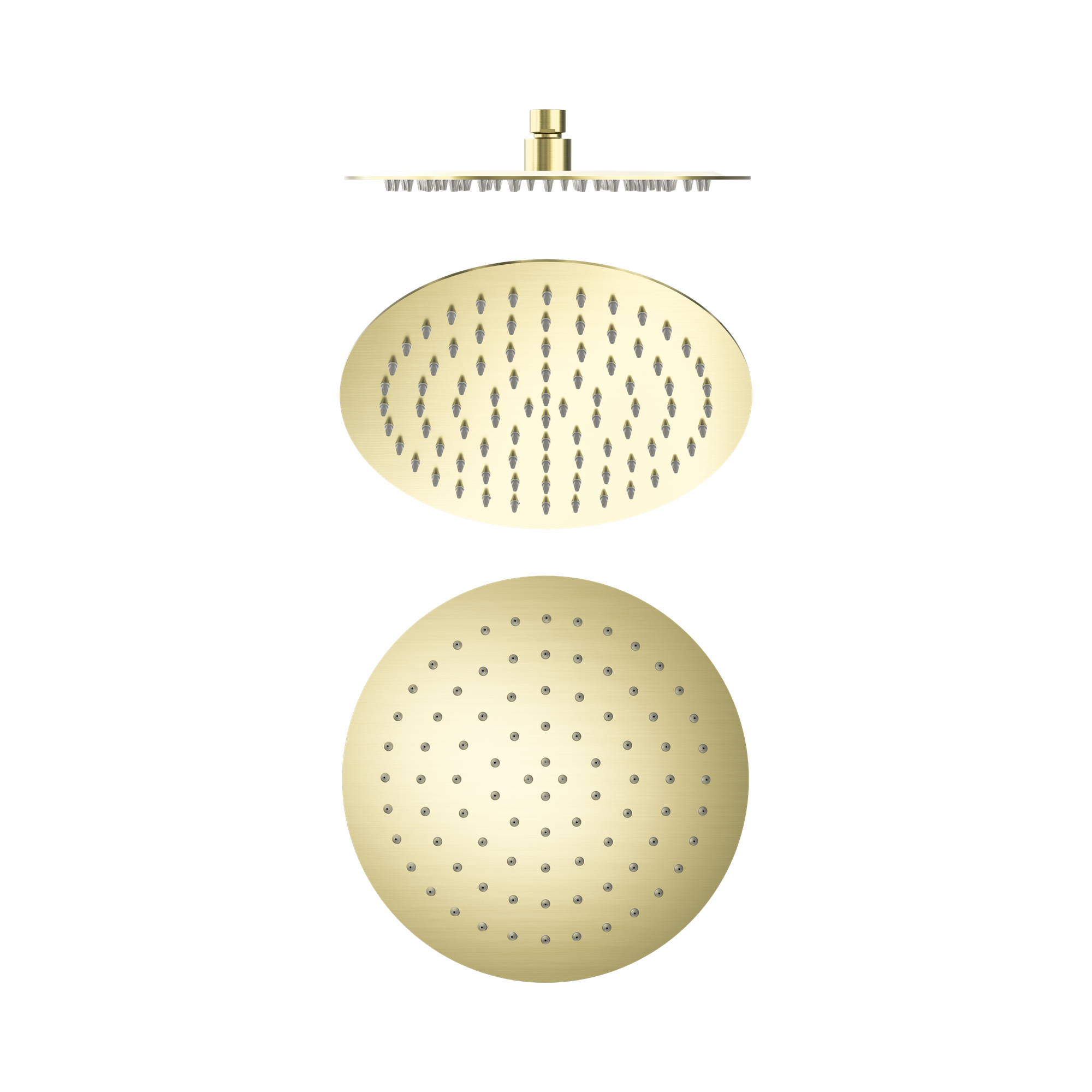 NR507036 BG 250mm Round Stainless Steel Shower Head 4 Star Rating Brushed Gold image 1