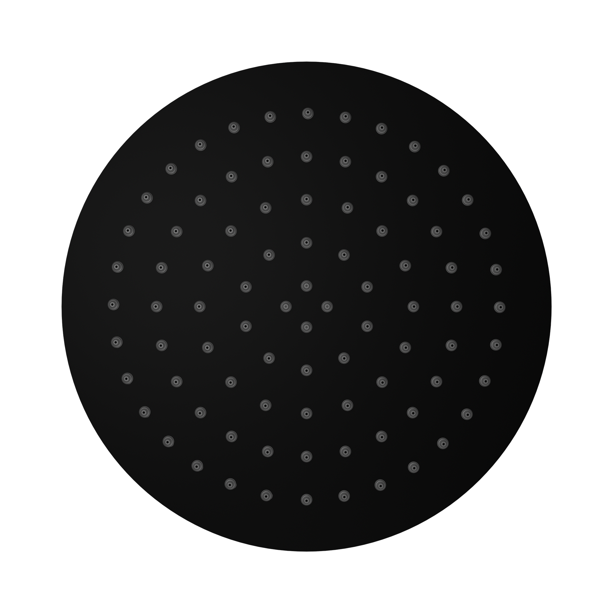 NR507036 MB 250mm Round Stainless Steel Shower Head 4 Star Rating Matte Black image 2