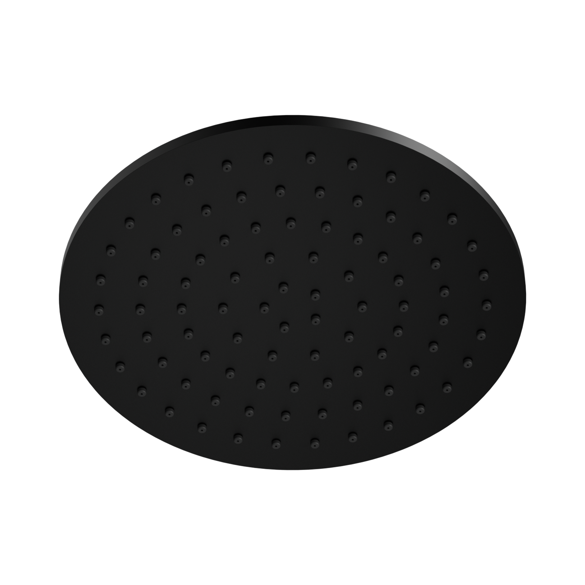 NR507046 MB 250mm Round Metal Shower Head II Matte Black image 1