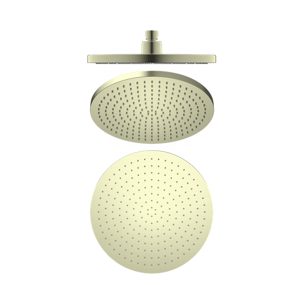 NR508076 BG 230mm Air Shower Head Brushed Gold Thumb