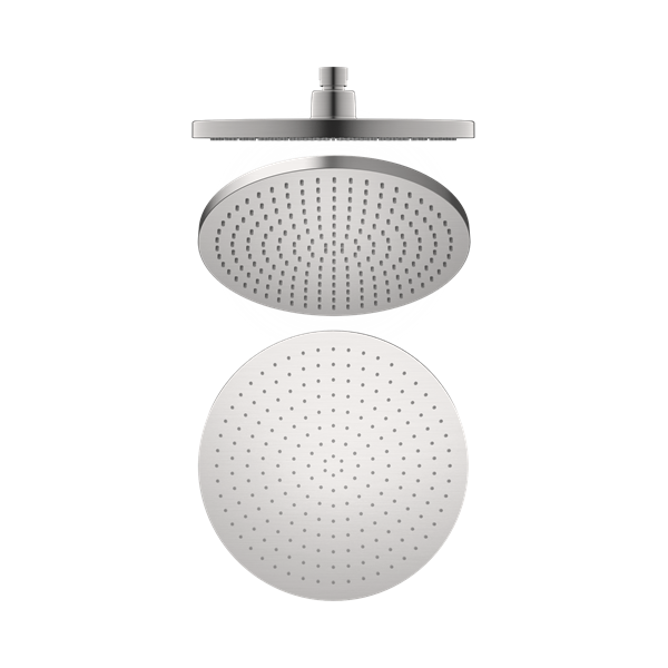 NR508076 BN 230mm Air Shower Head Brushed Nickel Thumb