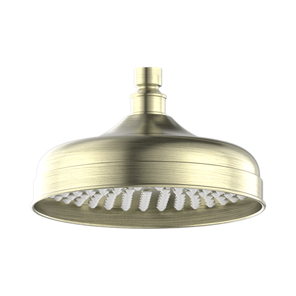 NR508094 AB York 200mm Shower Head Aged Brass Thumb