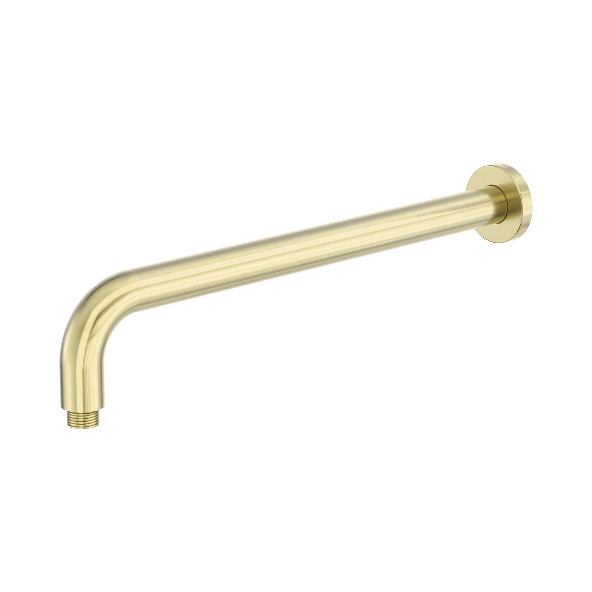 NR509 BG Zen SS316 L Round Shower Arm 400mm Length Brushed Gold image 1