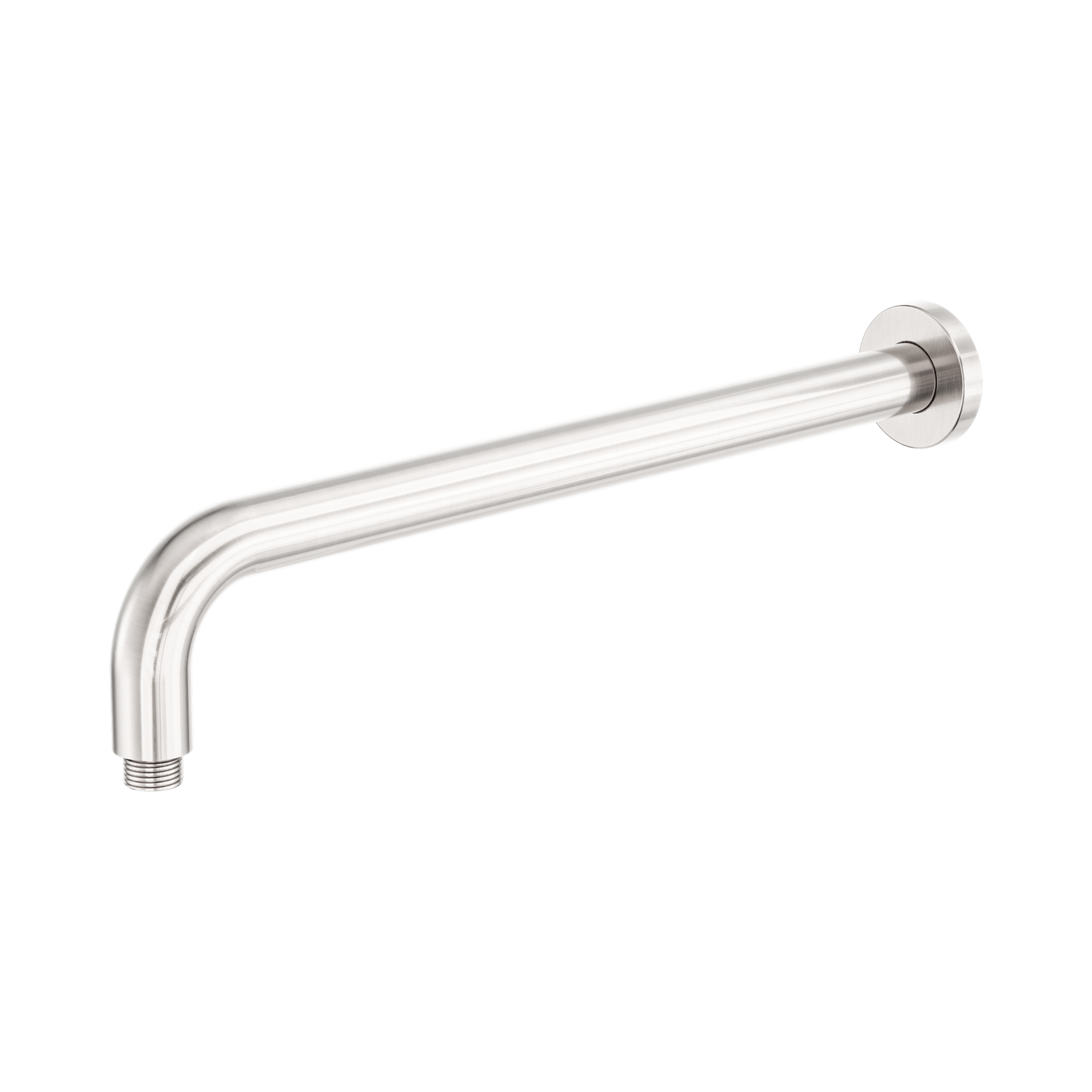 NR509 BN Zen SS316 L Round Shower Arm 400mm Length Brushed Nickel image 1