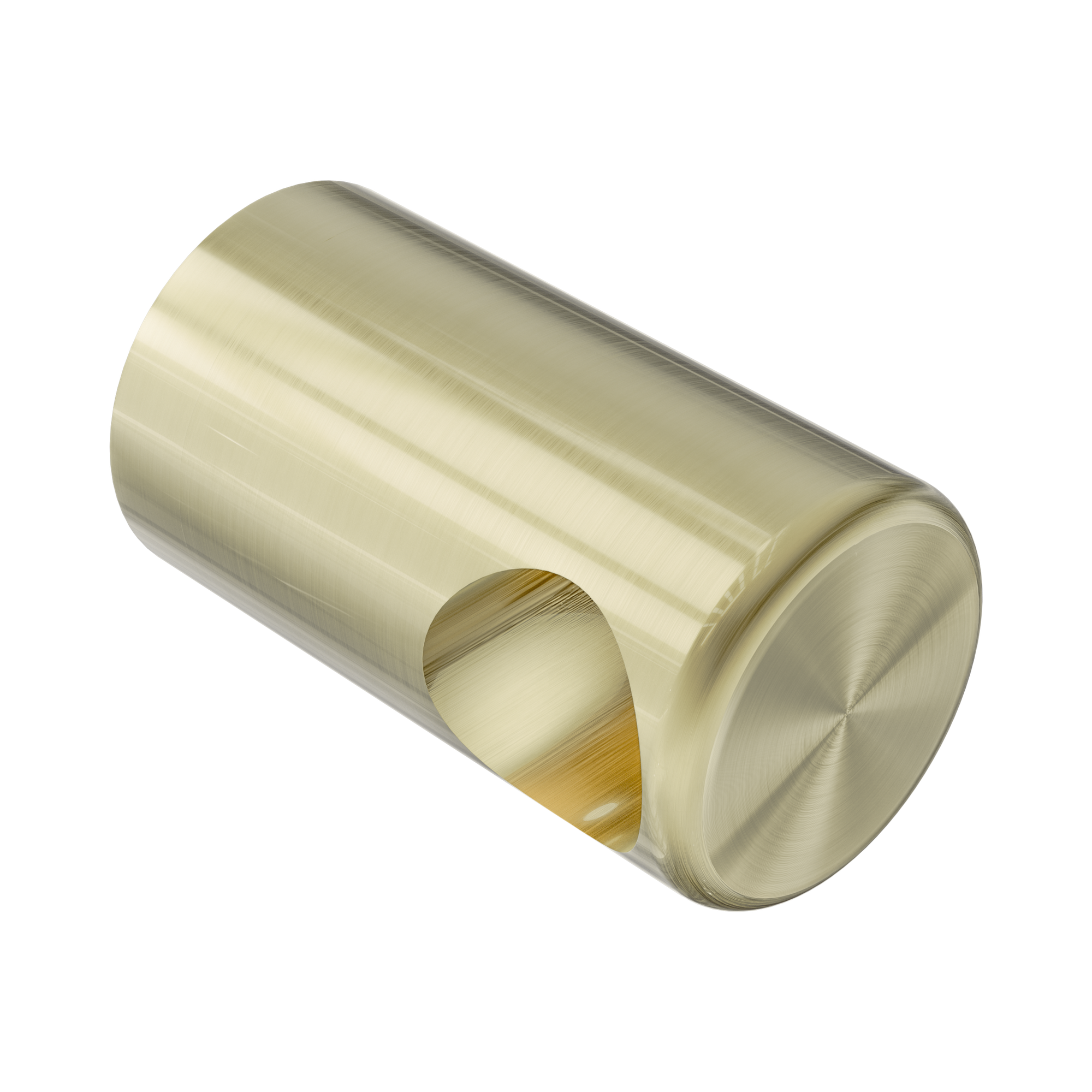 NR5390427 BG Mecca Care Make Your Own 32mm Grab Rail End Bracket Brushed Gold image 1