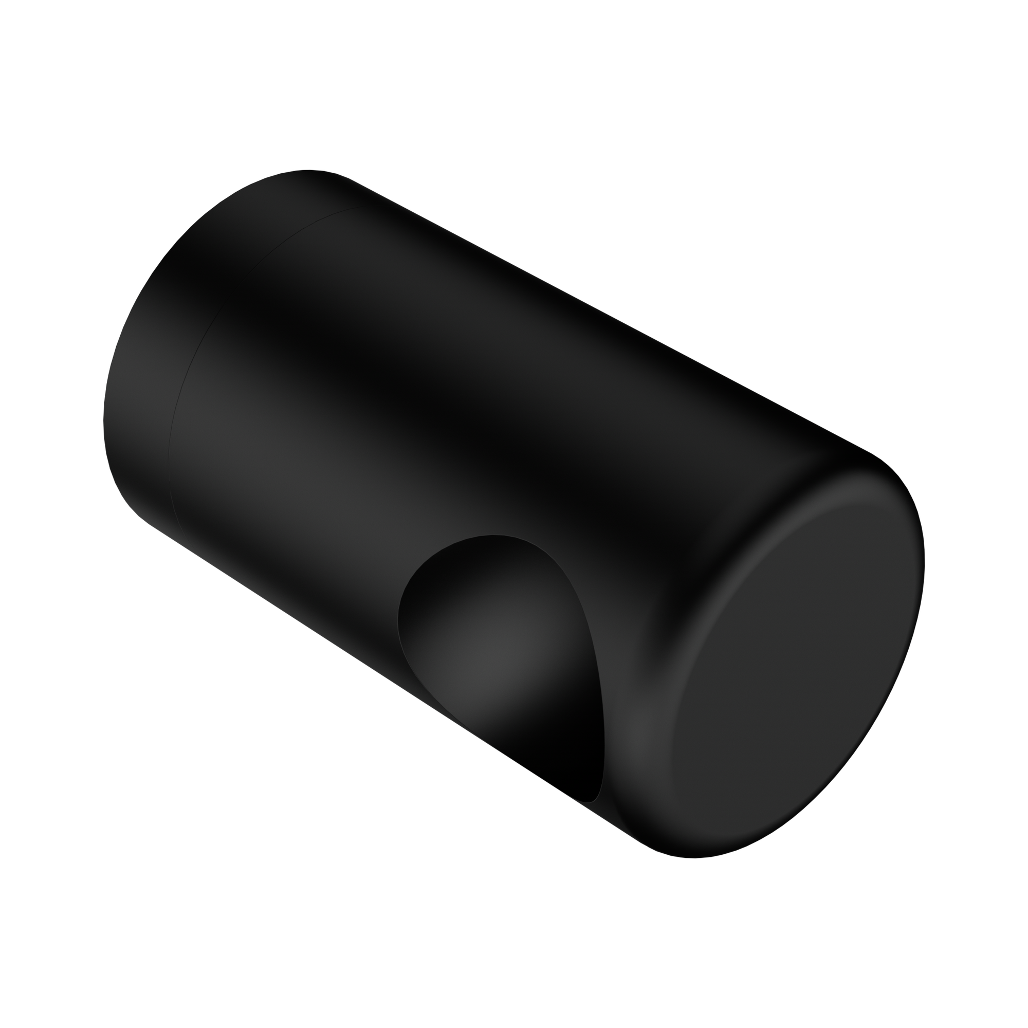 NR5390427 MB Mecca Care Make Your Own 32mm Grab Rail End Bracket Matte Black image 1