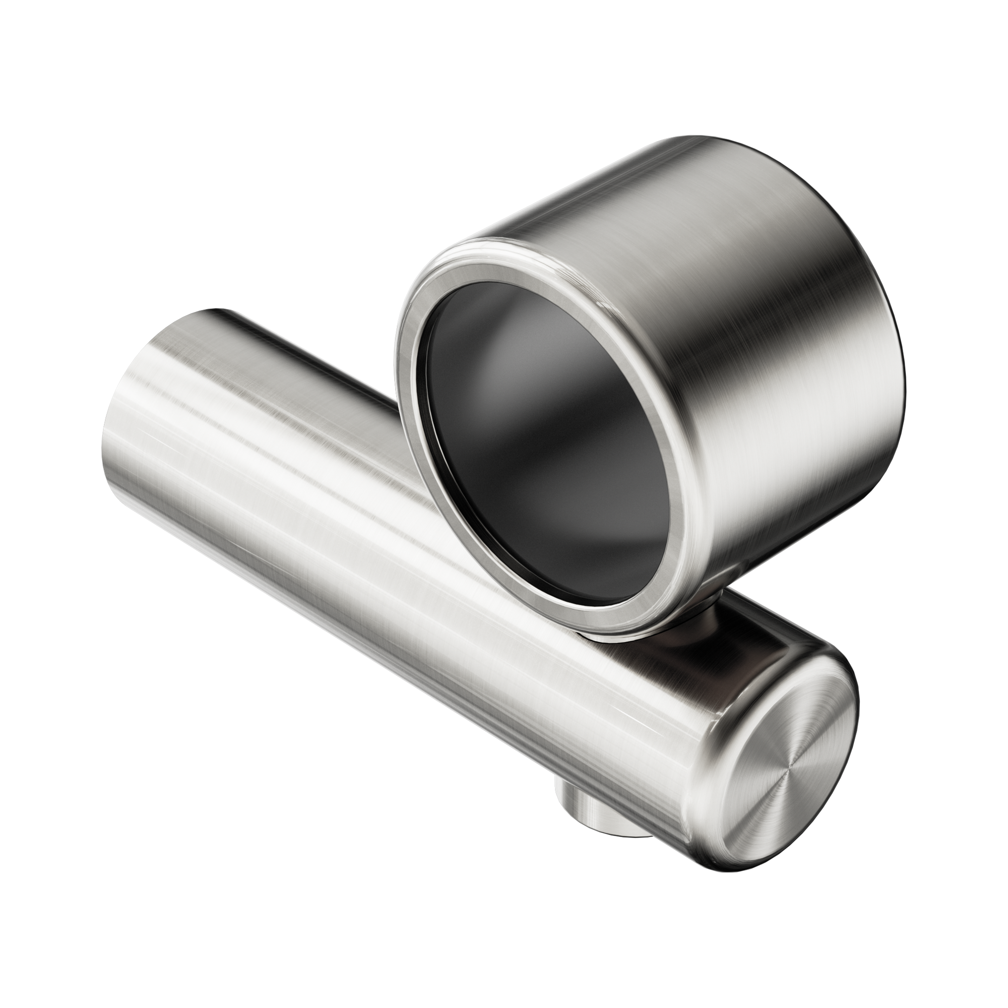 NR5390429 BN Mecca Care Make Your Own 32mm Hand Rail Undermount Mid Bracket Brushed Nickel image 1