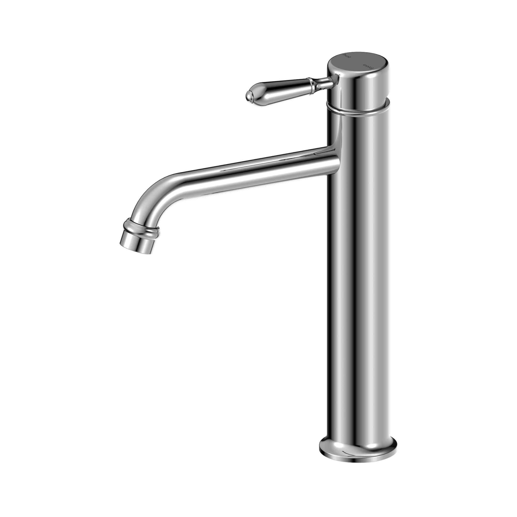 NR692101a02 CH York Straight Tall Basin Mixer With Metal Lever Chrome image 1
