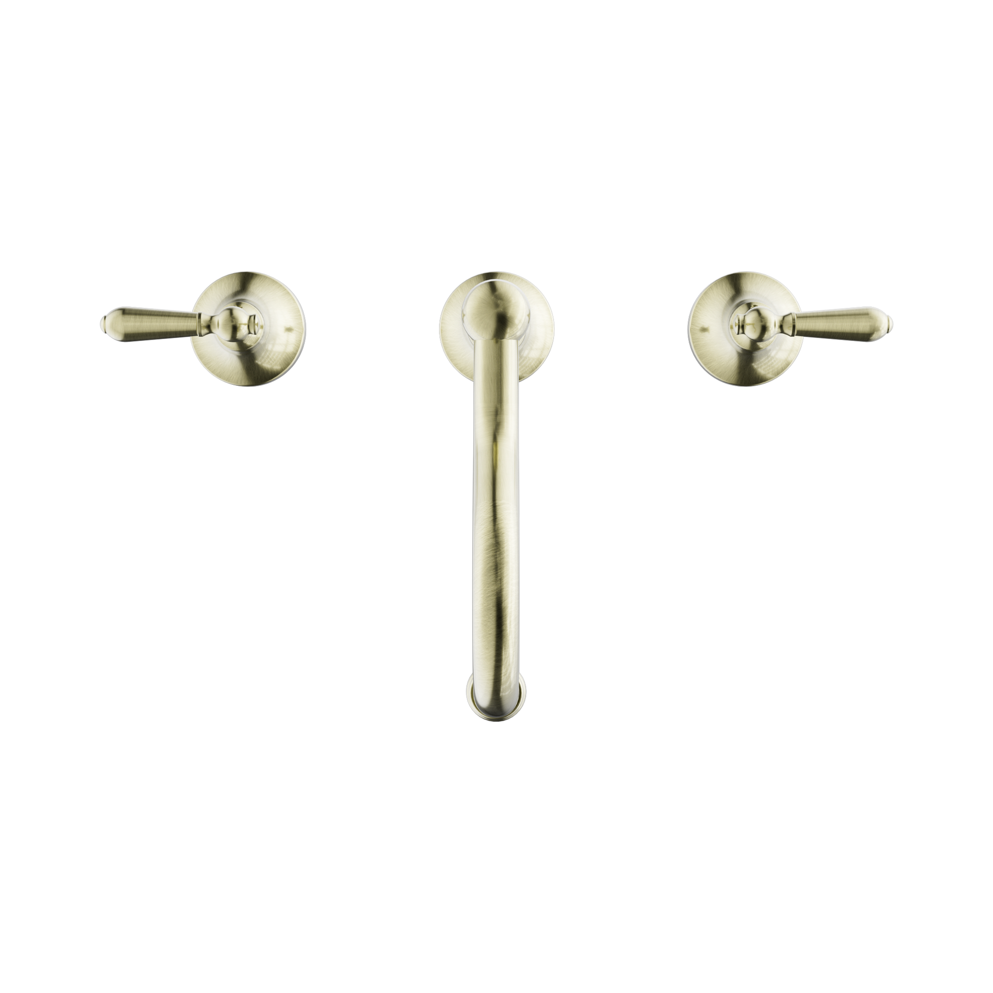 NR692102a02 AB York Basin Set With Metal Lever Aged Brass image 2