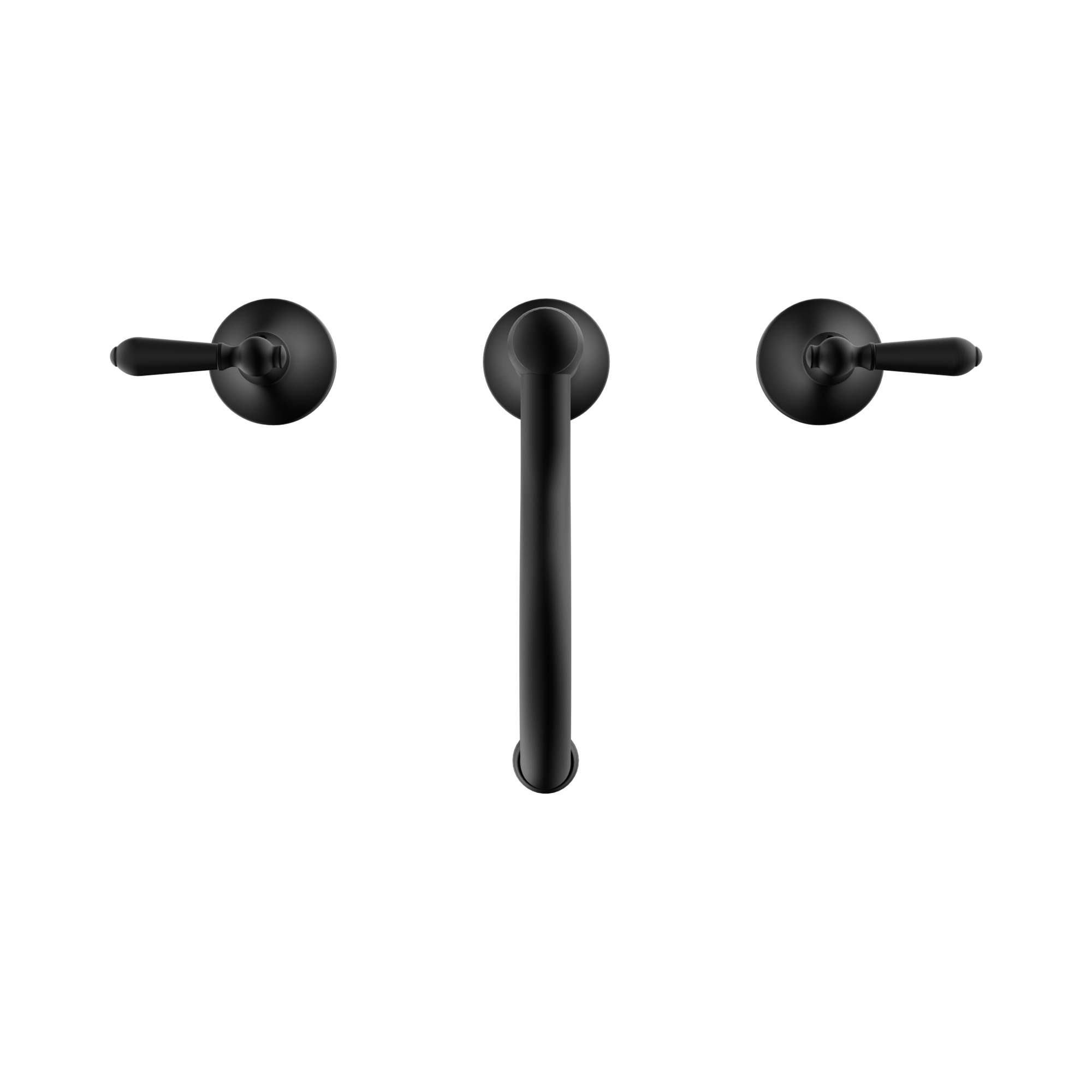 NR692102a02 MB York Basin Set With Metal Lever Matte Black image 2