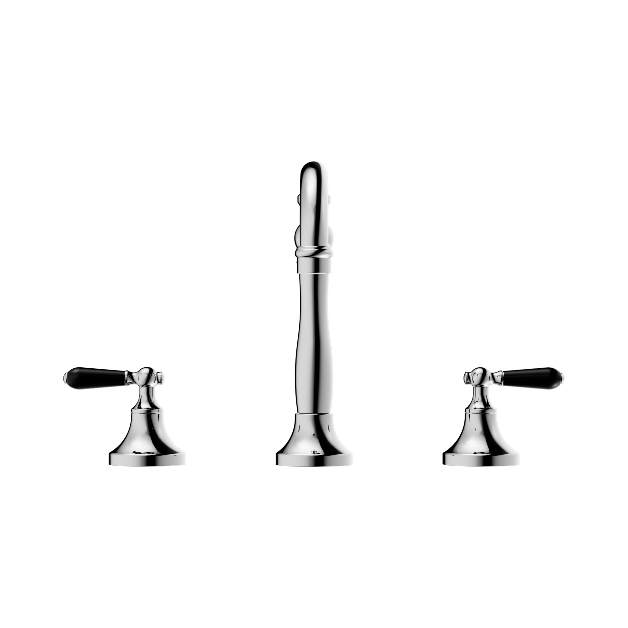NR692102a03 CH York Basin Set With Black Porcelain Lever Chrome image 3