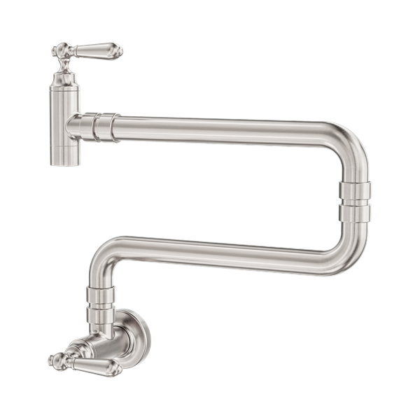 NR692103c BN York Wall Mounted Pot Filler Brushed Nickel Thumb