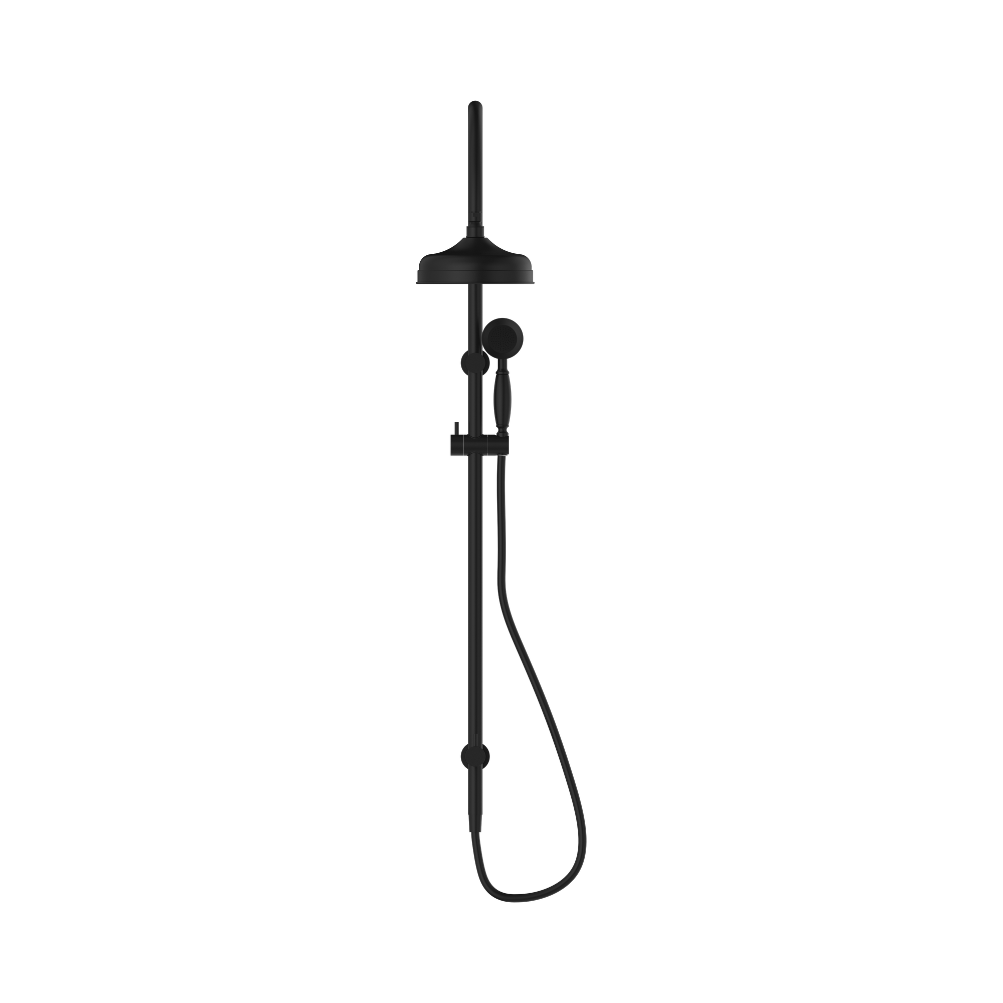 NR69210502 MB York Twin Shower With Metal Hand Shower Matte Black image 2