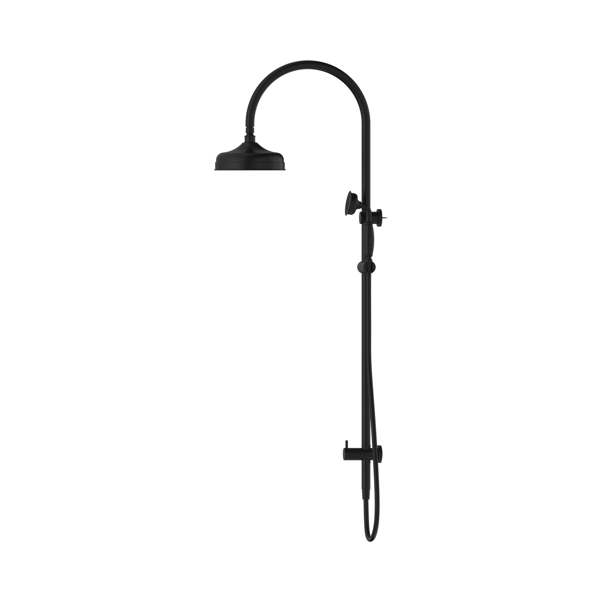 NR69210502 MB York Twin Shower With Metal Hand Shower Matte Black image 3