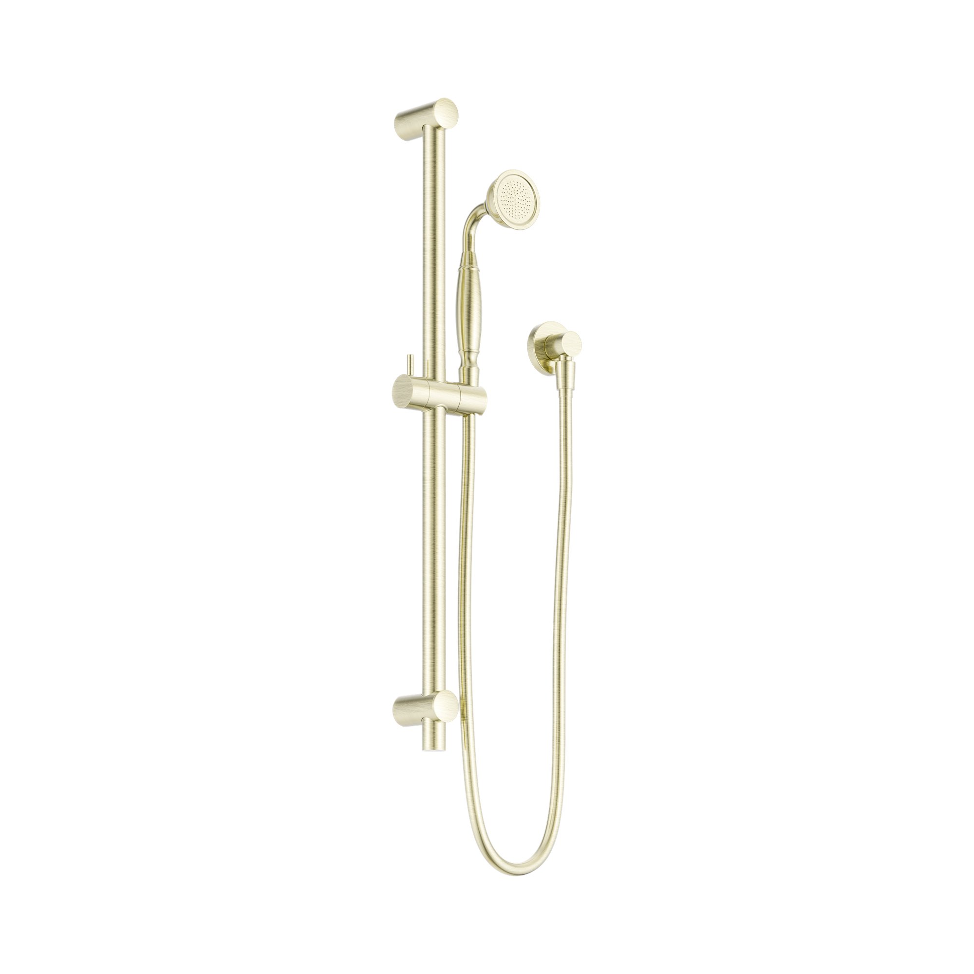 NR692105a02 AB York Shower Rail With Metal Hand Shower Aged Brass image 1
