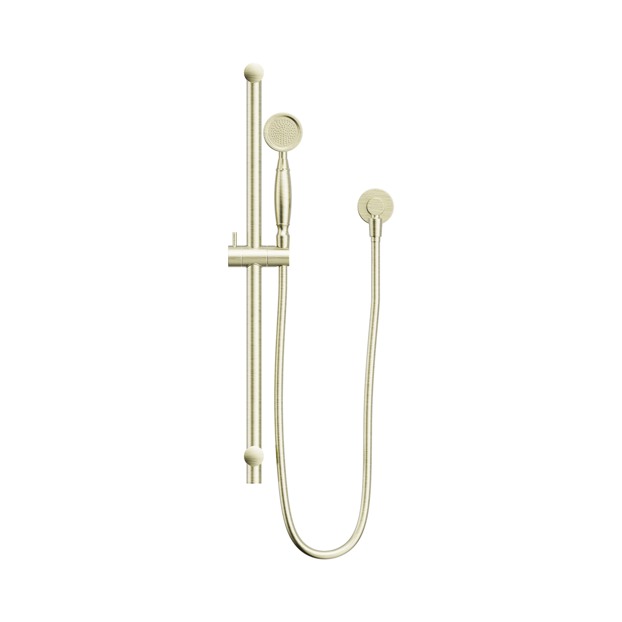 NR692105a02 AB York Shower Rail With Metal Hand Shower Aged Brass image 2