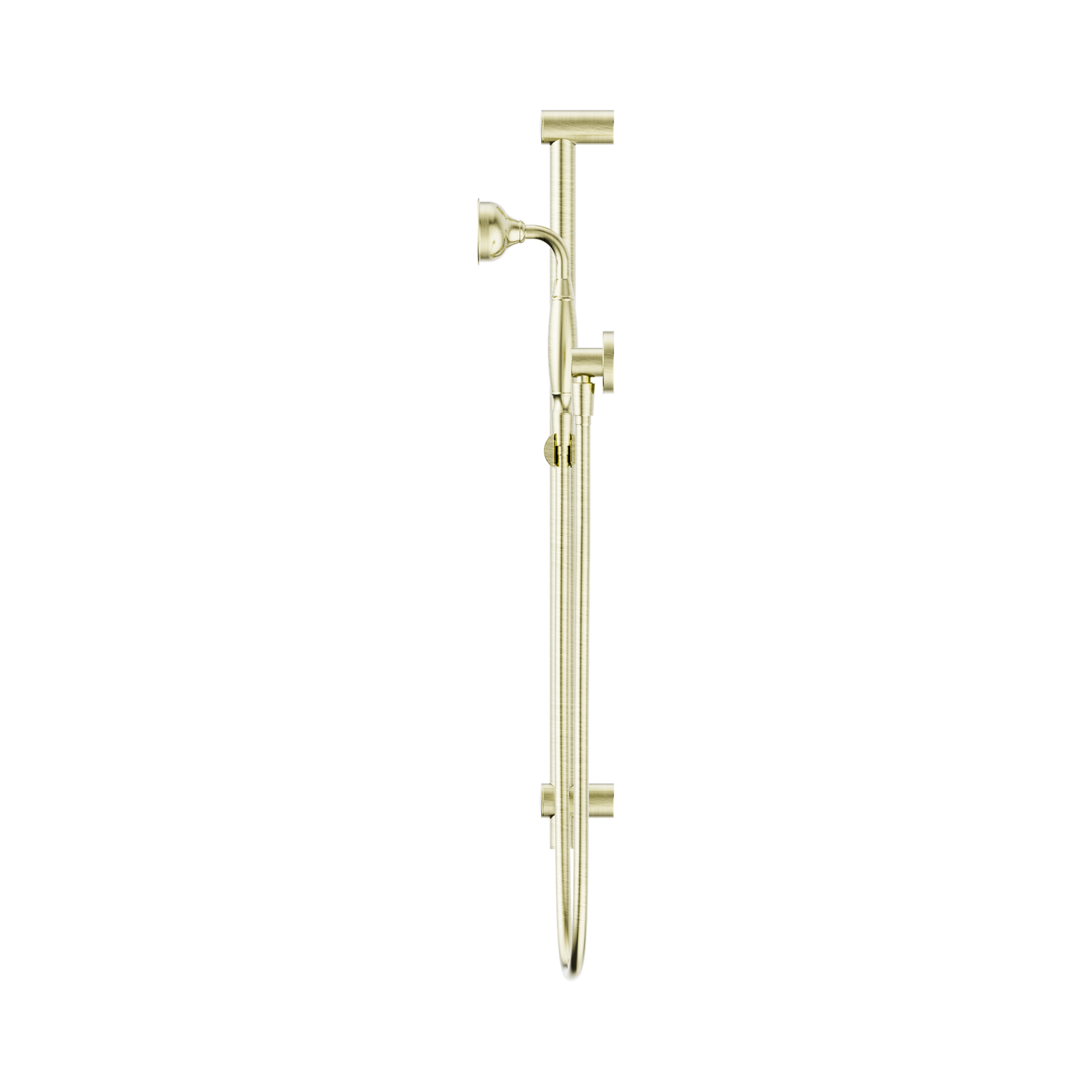 NR692105a02 AB York Shower Rail With Metal Hand Shower Aged Brass image 3