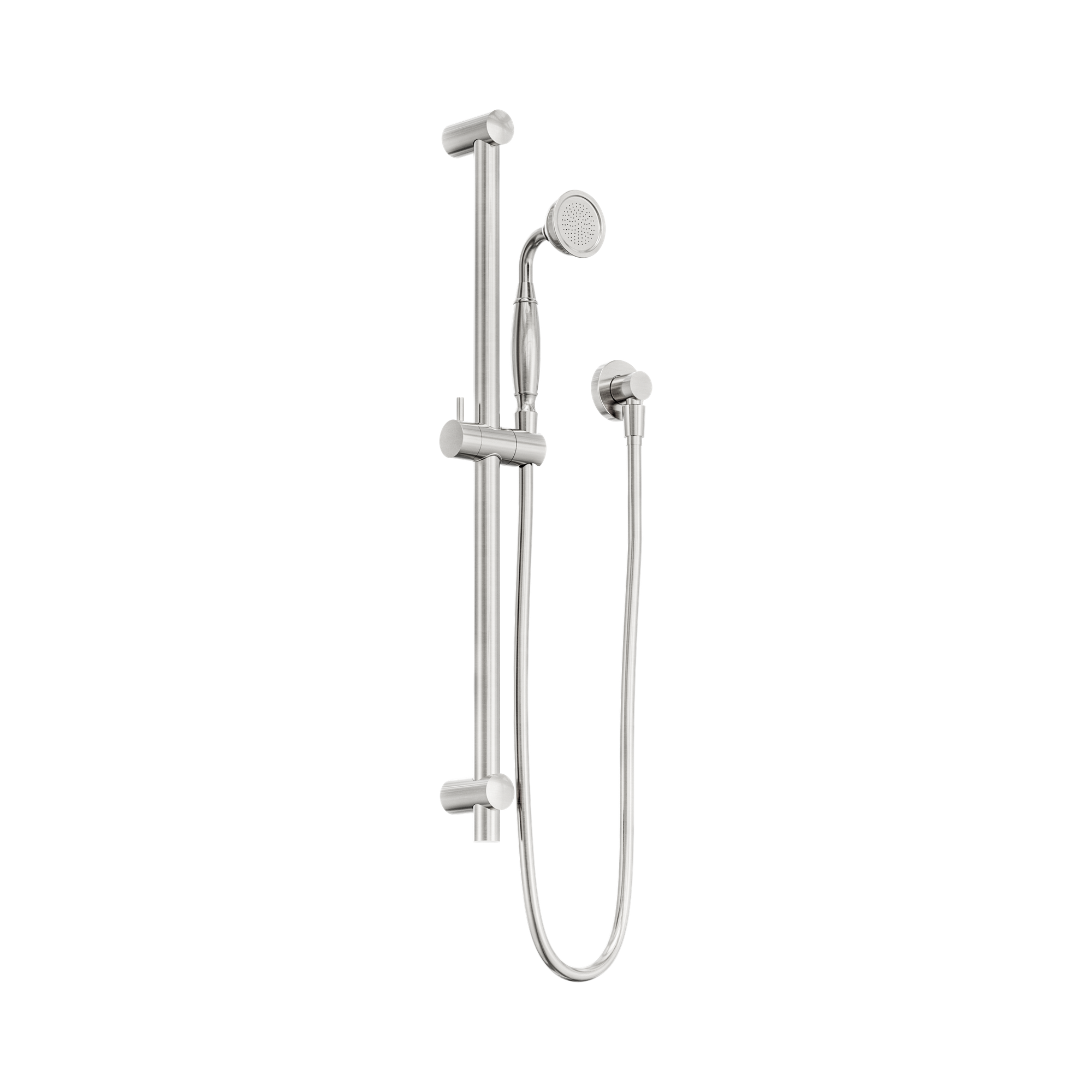 NR692105a02 BN York Shower Rail With Metal Hand Shower Brushed Nickel image 1