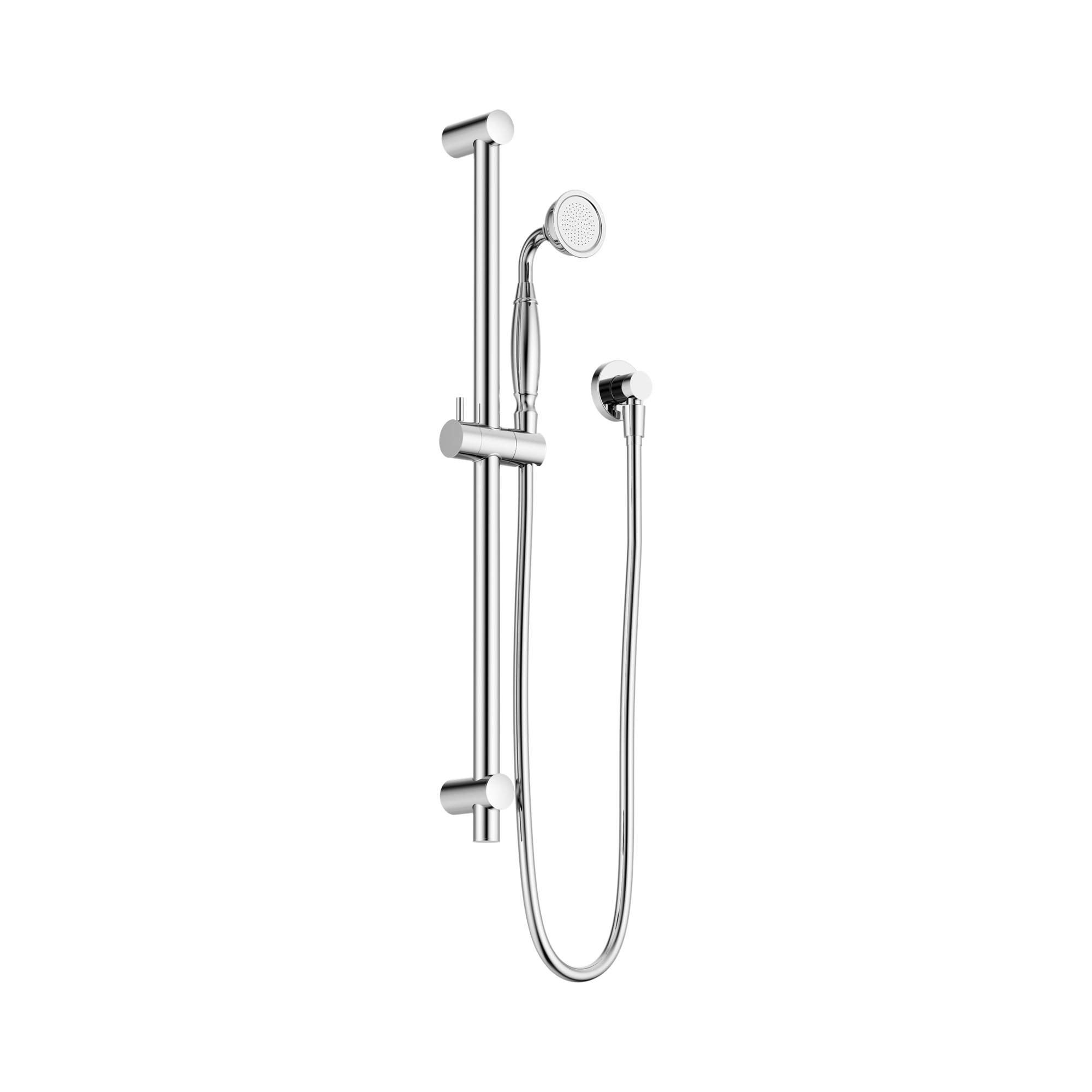 NR692105a02 CH York Shower Rail With Metal Hand Shower Chrome image 1