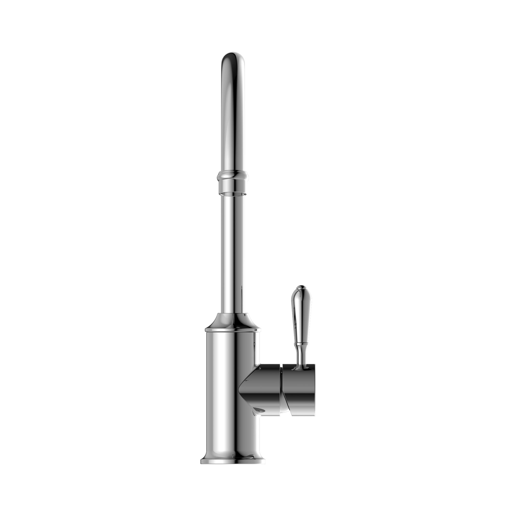 NR69210602 CH York Kitchen Mixer Gooseneck Spout With Metal Lever Chrome image 2