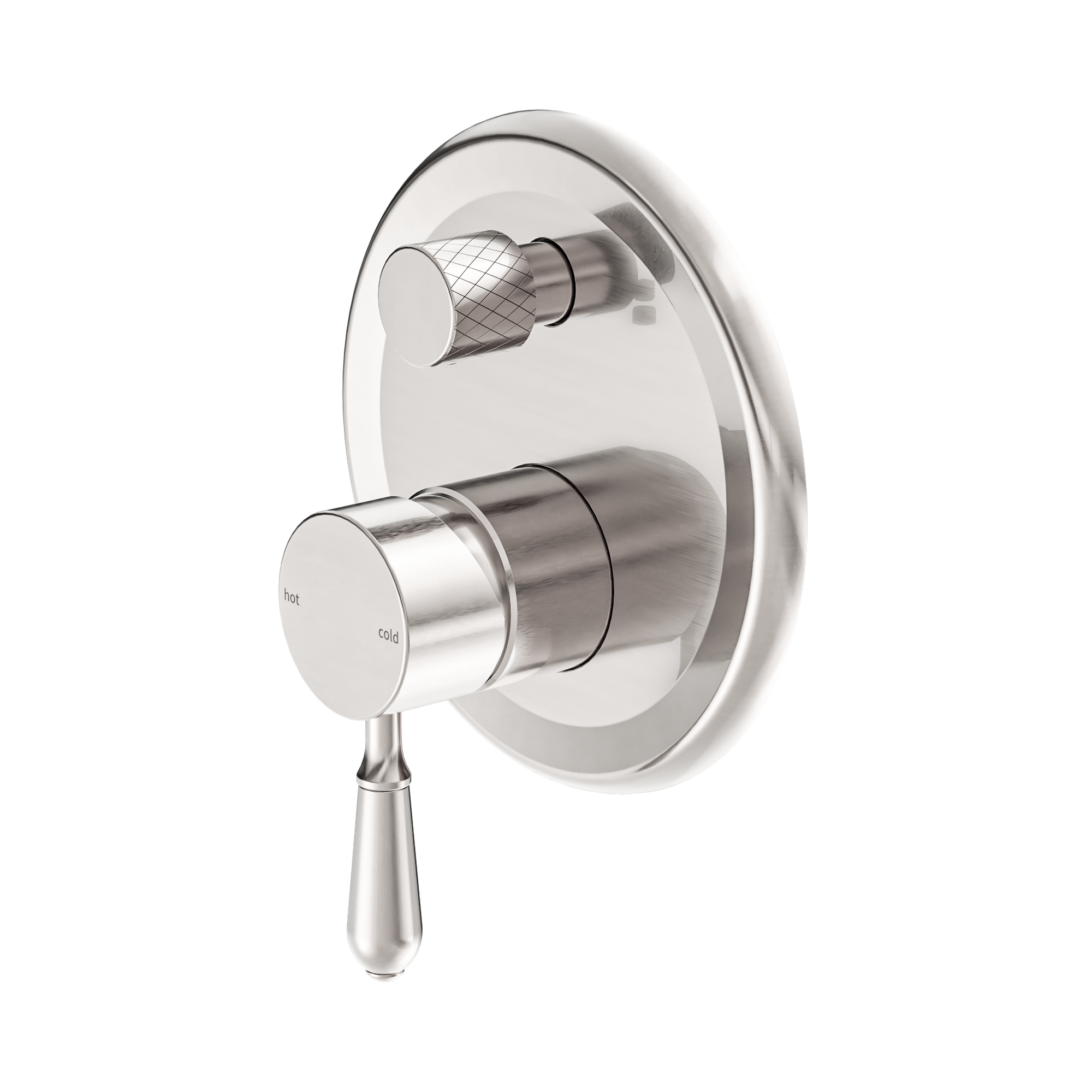 NR692109a02 BN York Shower Mixer With Divertor With Metal Lever Brushed Nickel image 1