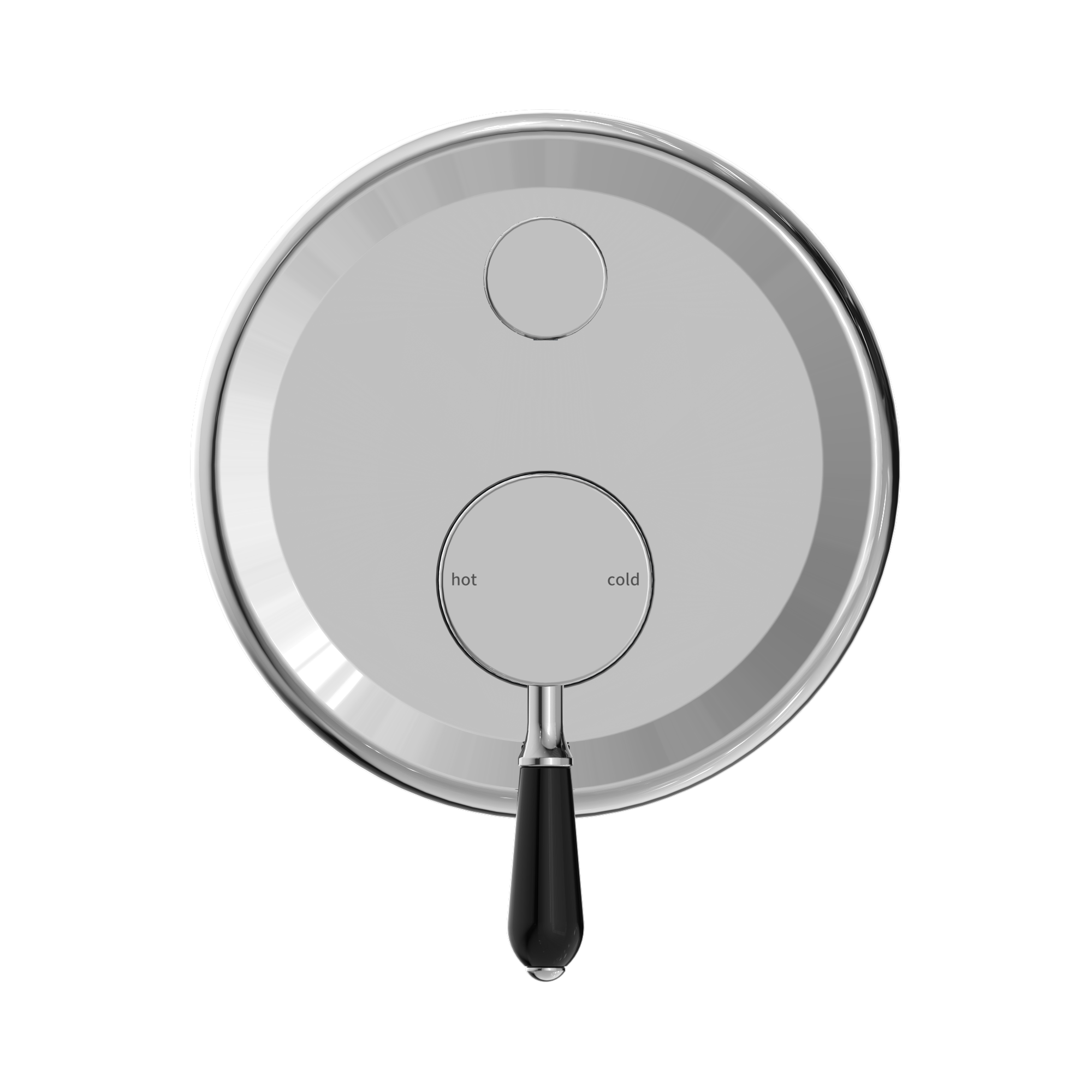 NR692109a03 CH York Shower Mixer With Divertor With Black Porcelain Lever Chrome image 2